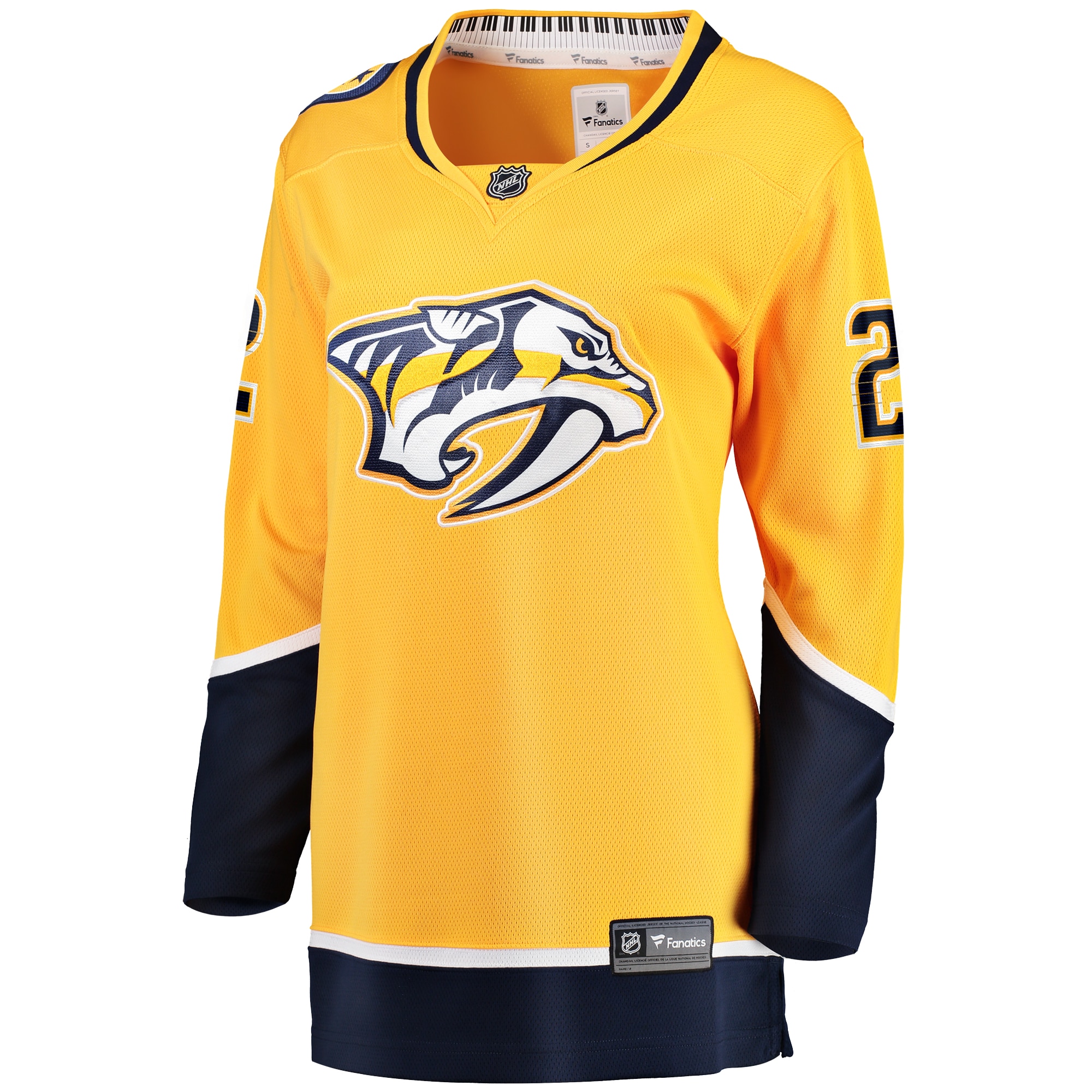 Alternative view of Women's Nashville Predators Luke Schenn Gold Home Breakaway Player Hockey Jersey - JS506 