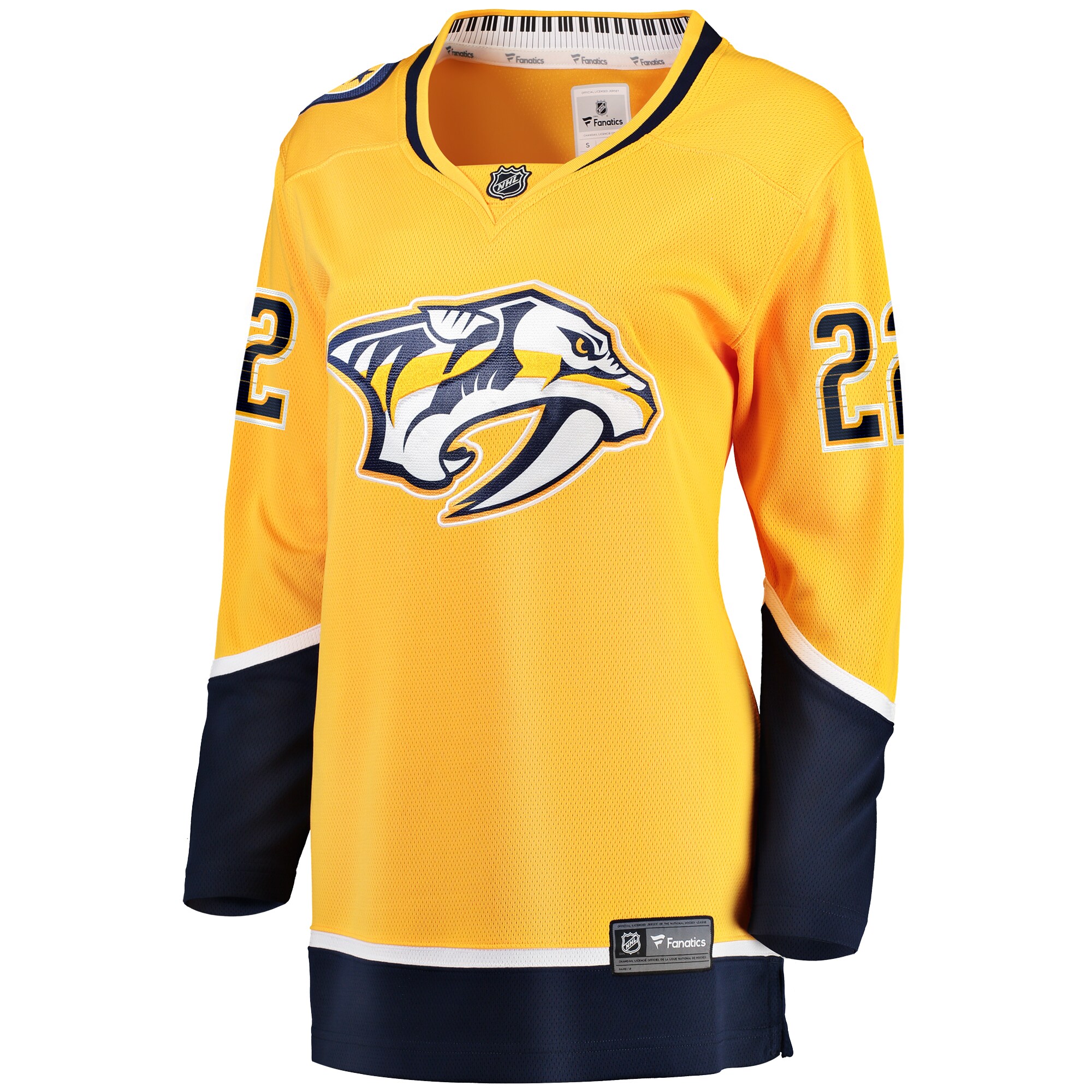 Alternative view of Women's Nashville Predators Tyson Barrie Gold Home Breakaway Hockey Jersey - JS989 