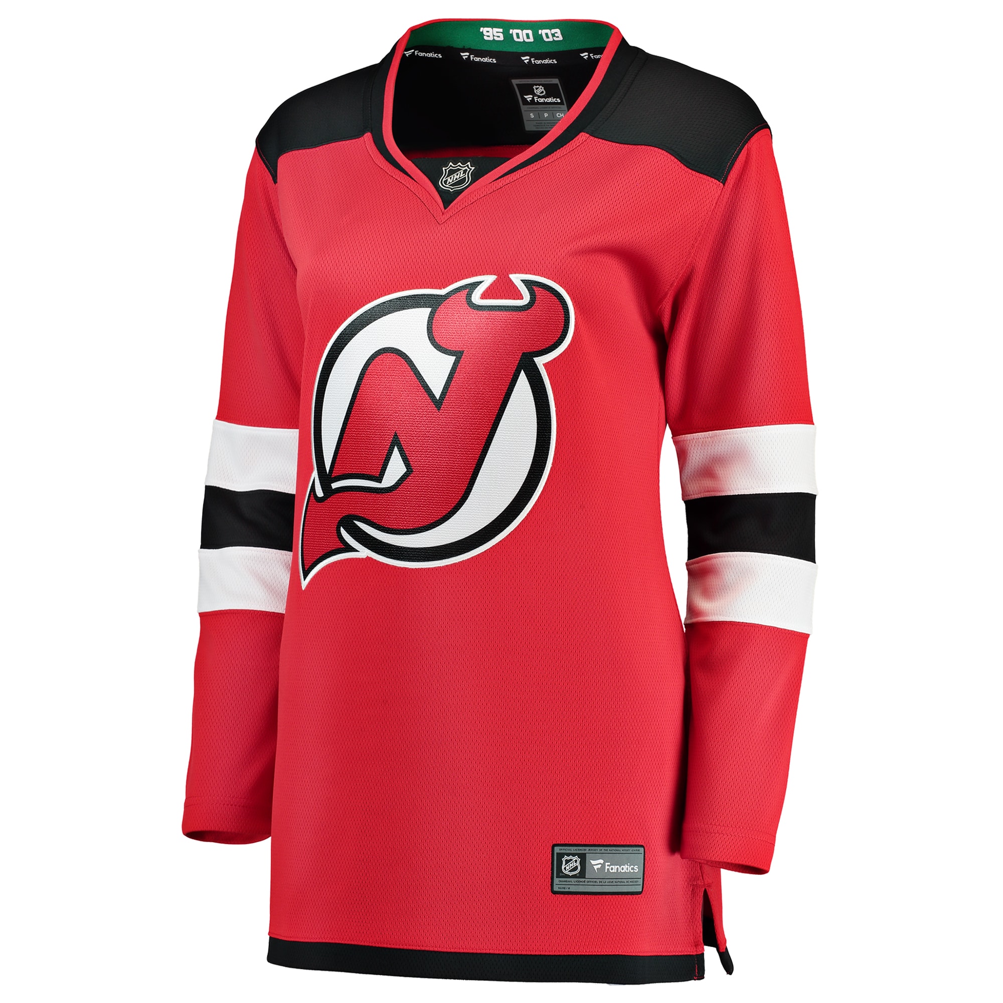 Alternative view of Women's New Jersey Devils Red Breakaway Home Jersey - JS310 