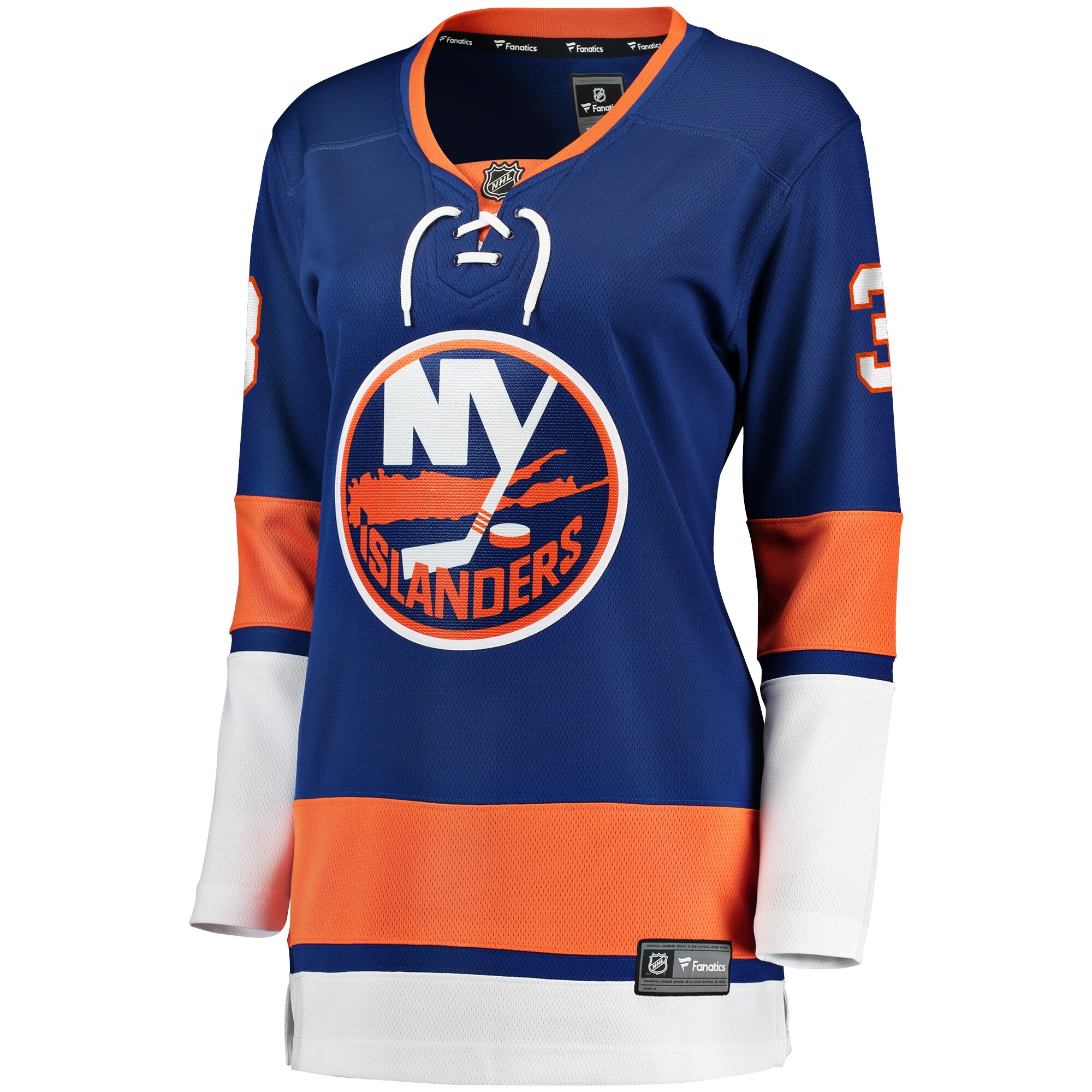 Alternative view of Women's New York Islanders Adam Pelech Royal Home Breakaway Player Hockey Jersey - JS800 