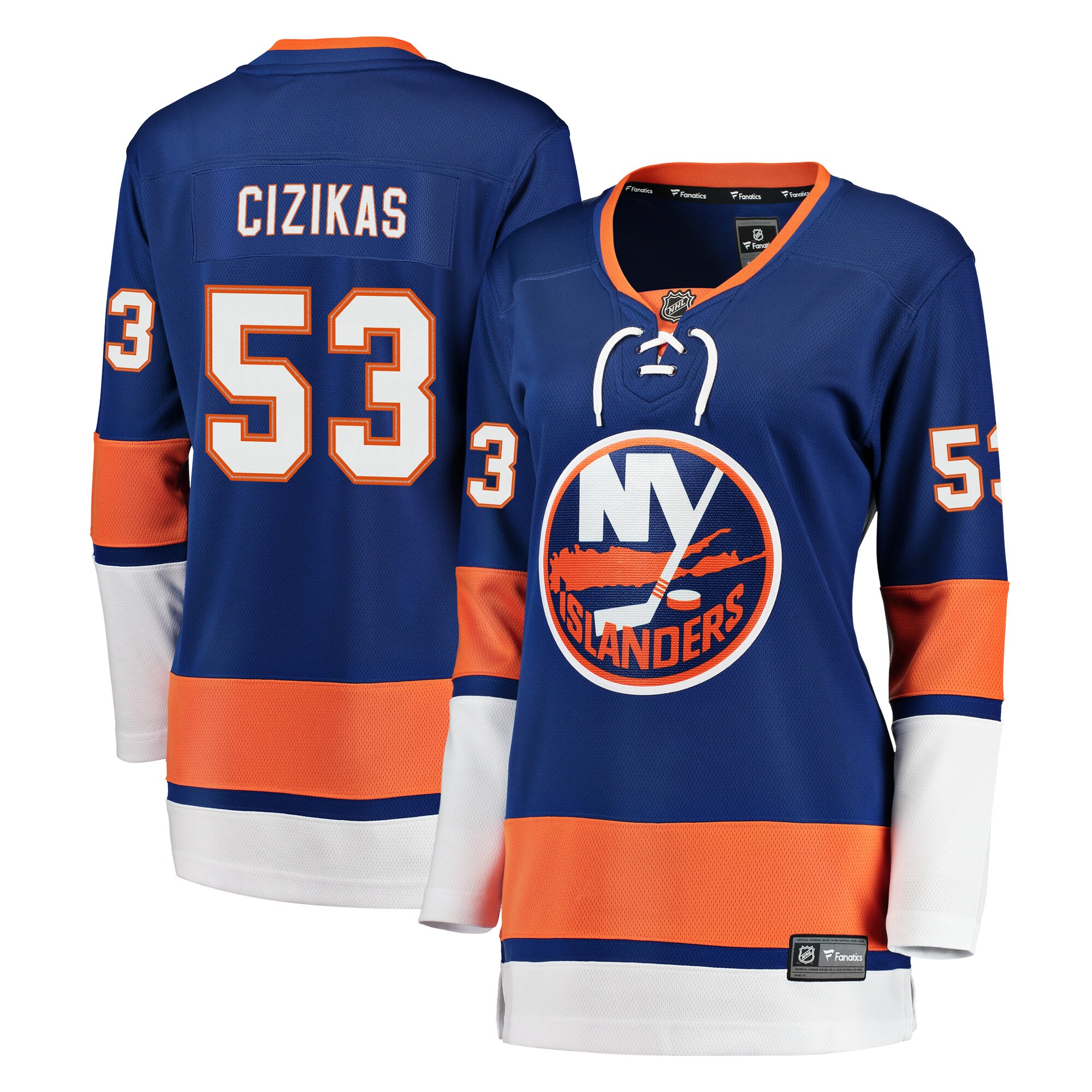Women's New York Islanders Casey Cizikas Royal Breakaway Player Hockey Jersey - JS848 