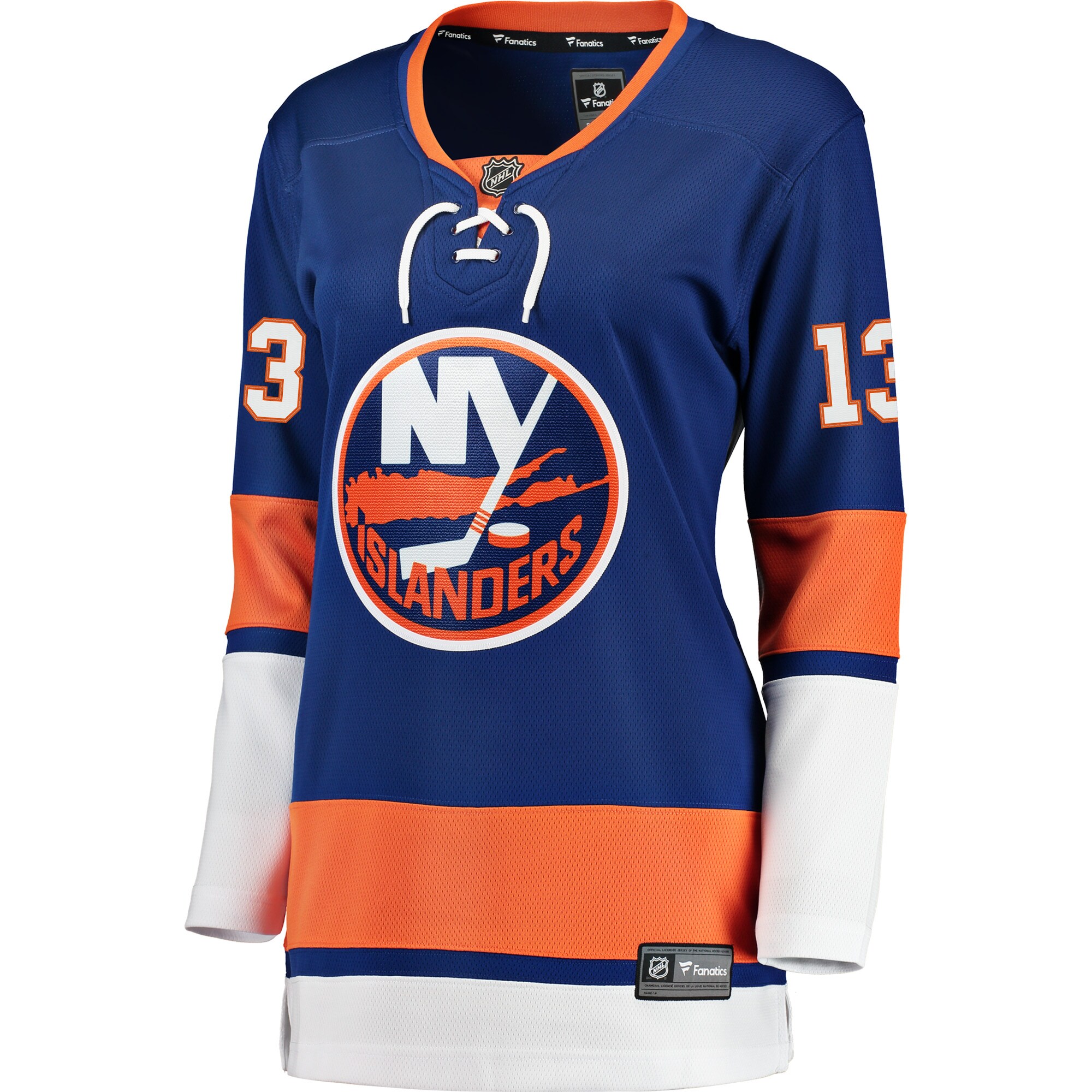 Alternative view of Women's New York Islanders Mathew Barzal Royal Breakaway Player Hockey Jersey - JS920 