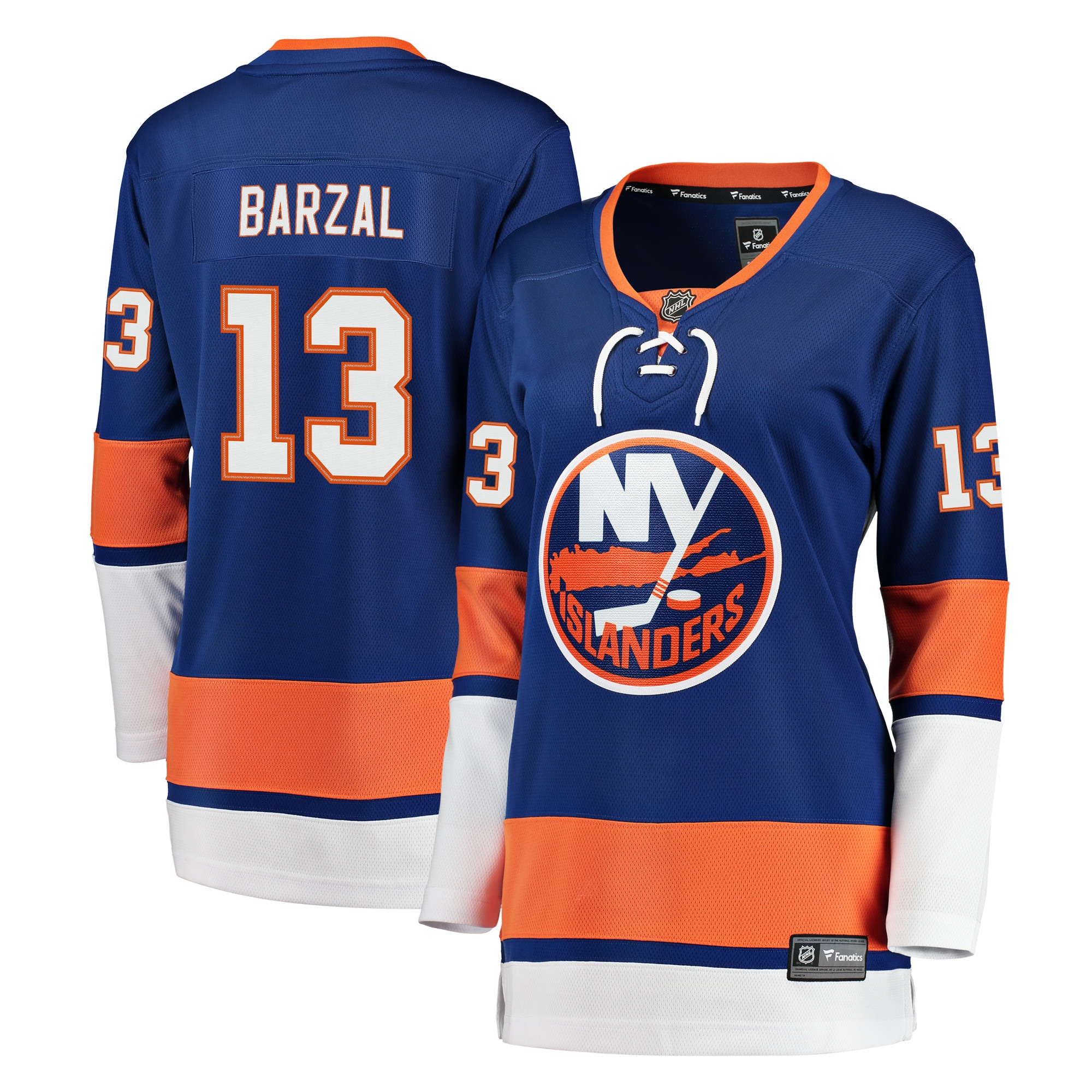 Women's New York Islanders Mathew Barzal Royal Breakaway Player Hockey Jersey - JS920 