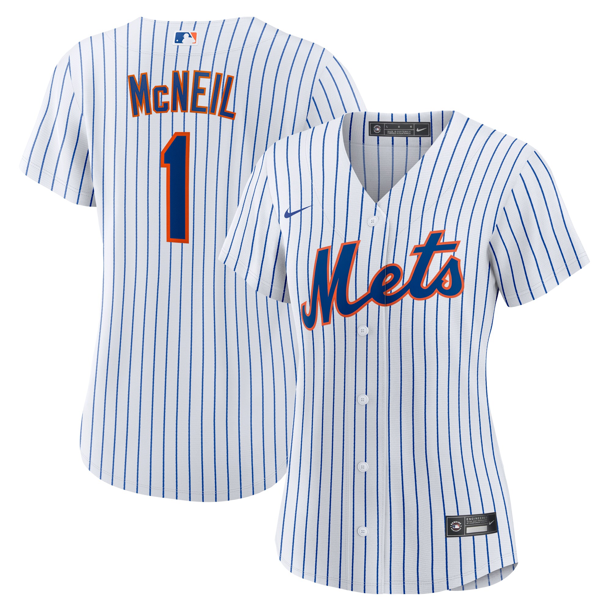 Women's New York Mets Jeff McNeil White Home Baseball Jersey 