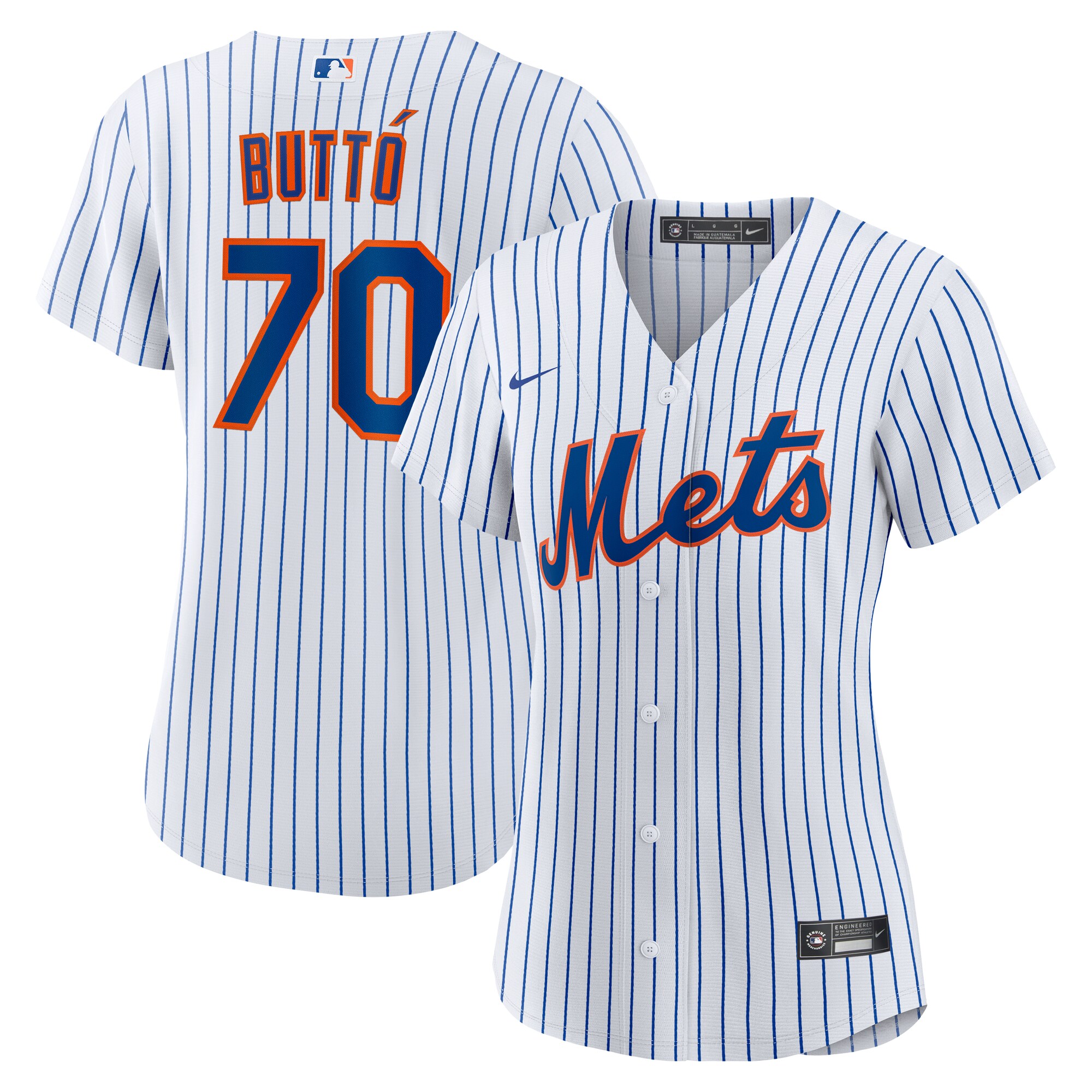 Women's New York Mets Jose Butto White Home Baseball Jersey 