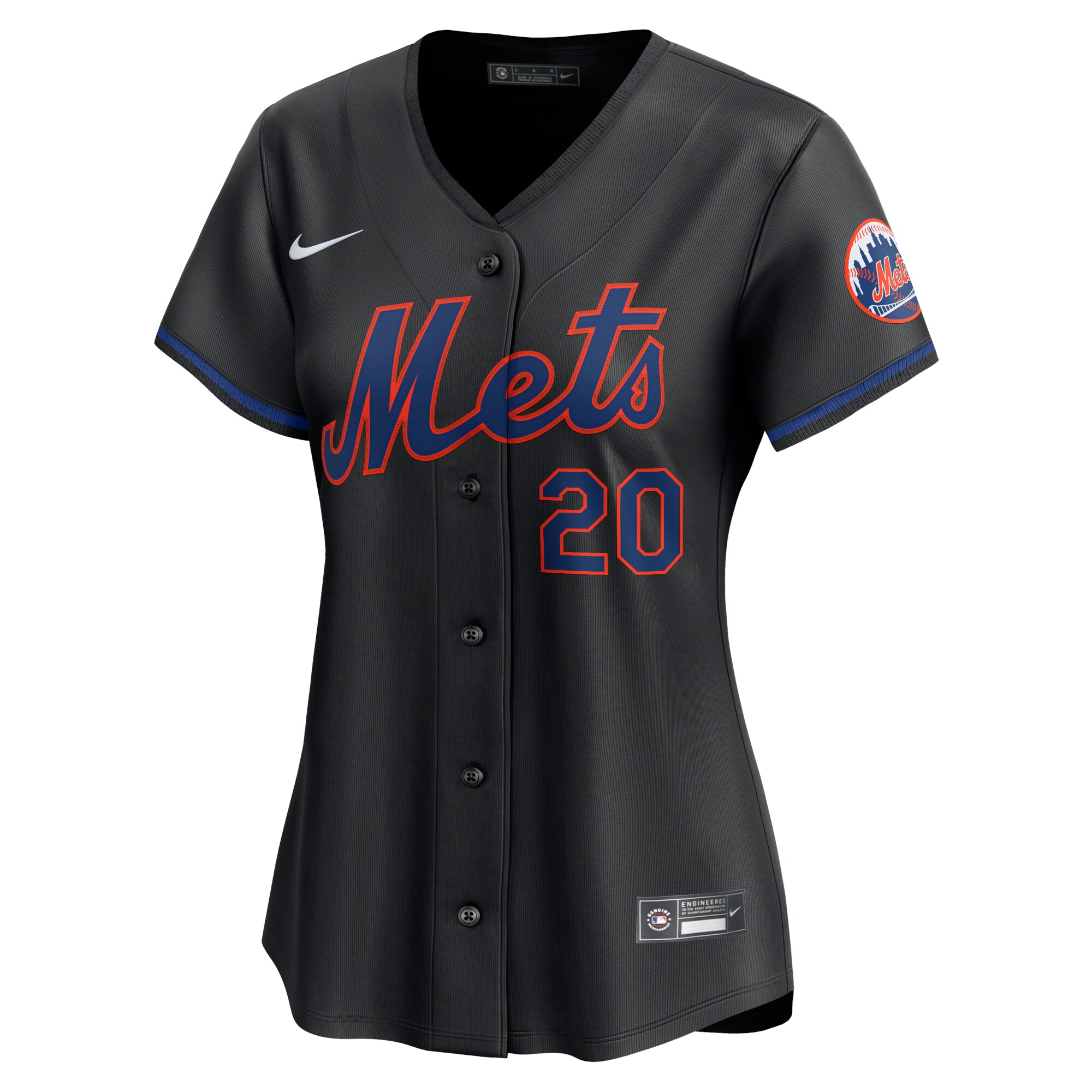 Alternative view of Women's New York Mets Pete Alonso Black Alternate Limited Player Baseball Jersey 