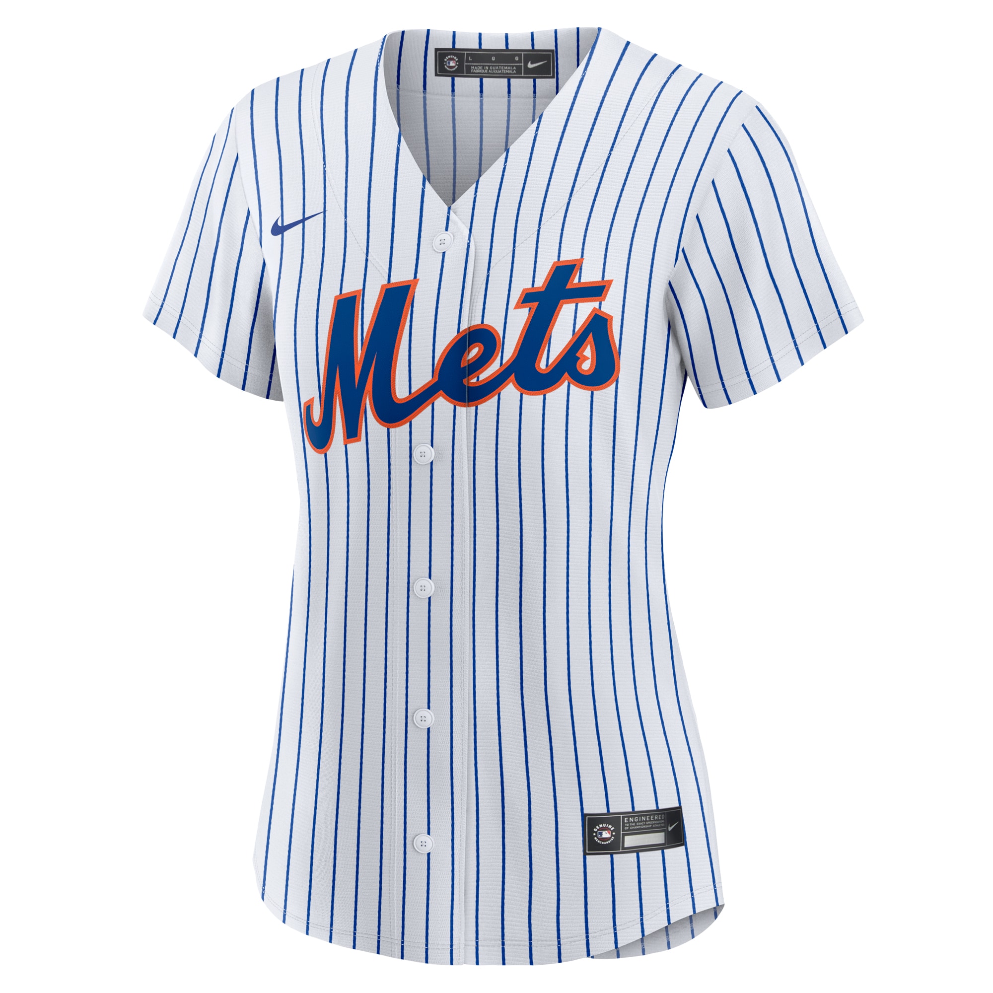 Alternative view of Women's New York Mets White #1 Mom Home Baseball Jersey 