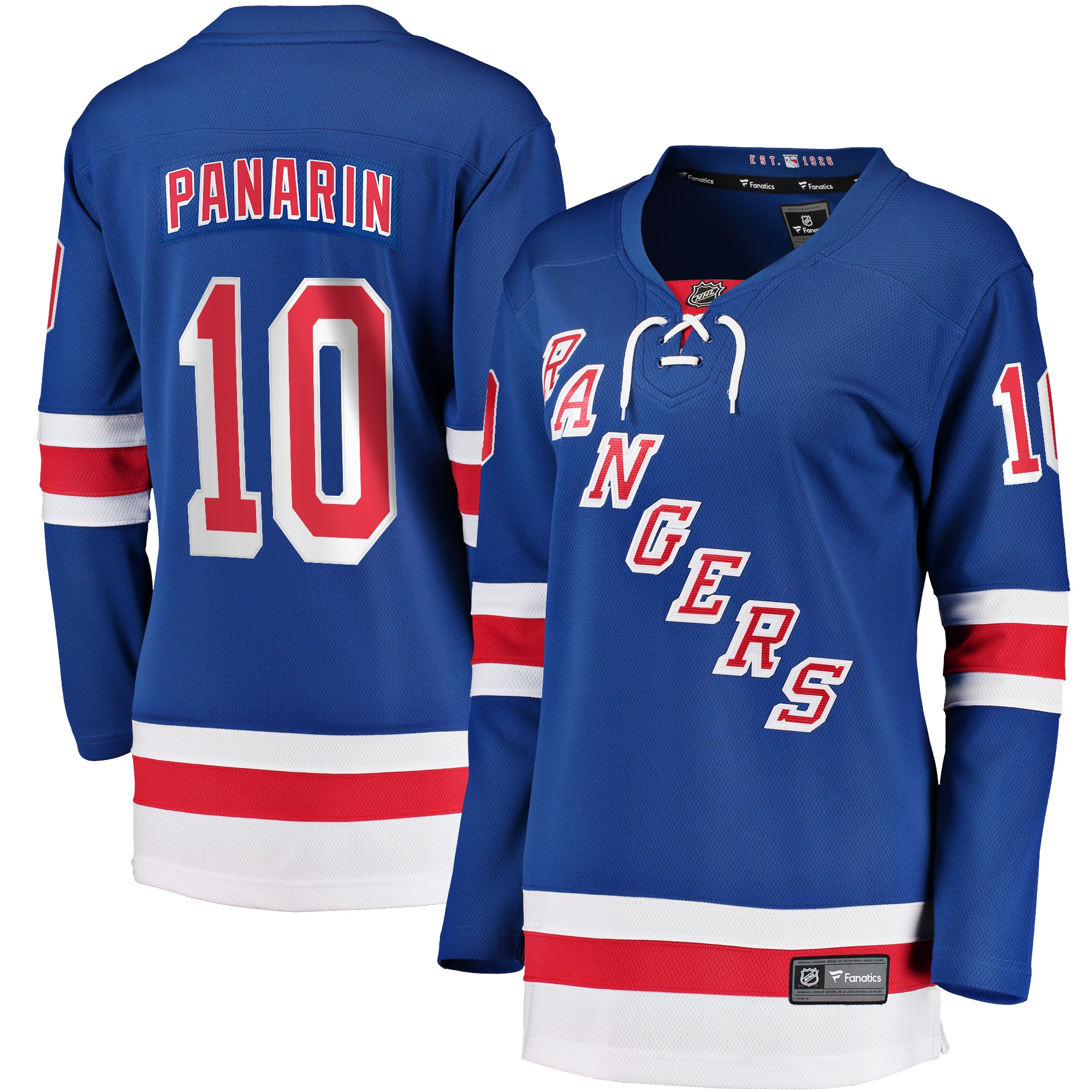 Women's New York Rangers Artemi Panarin Blue Home Premier Breakaway Player Hockey Jersey - JS392 