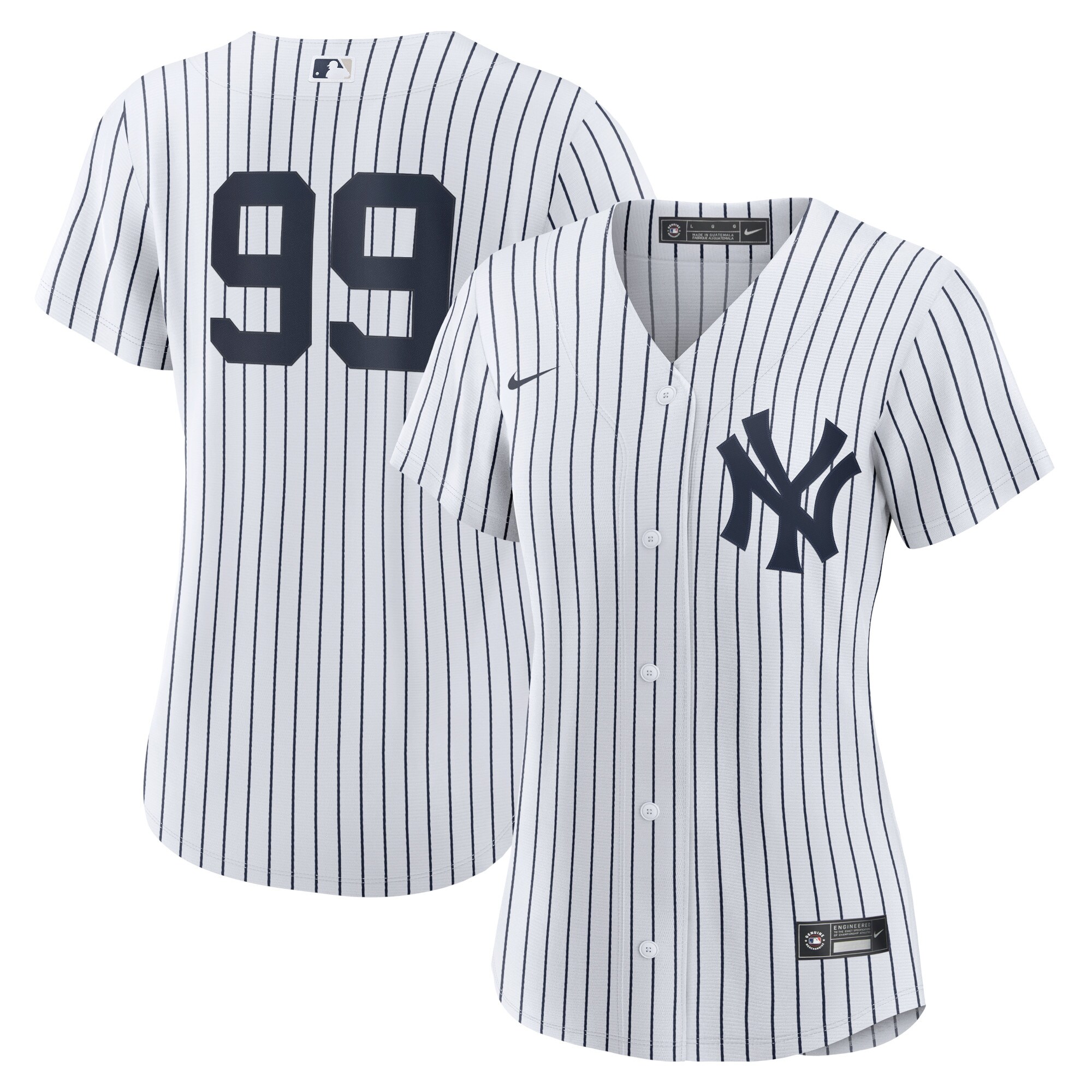 Women's New York Yankees Aaron Judge White Home Player Baseball Jersey 
