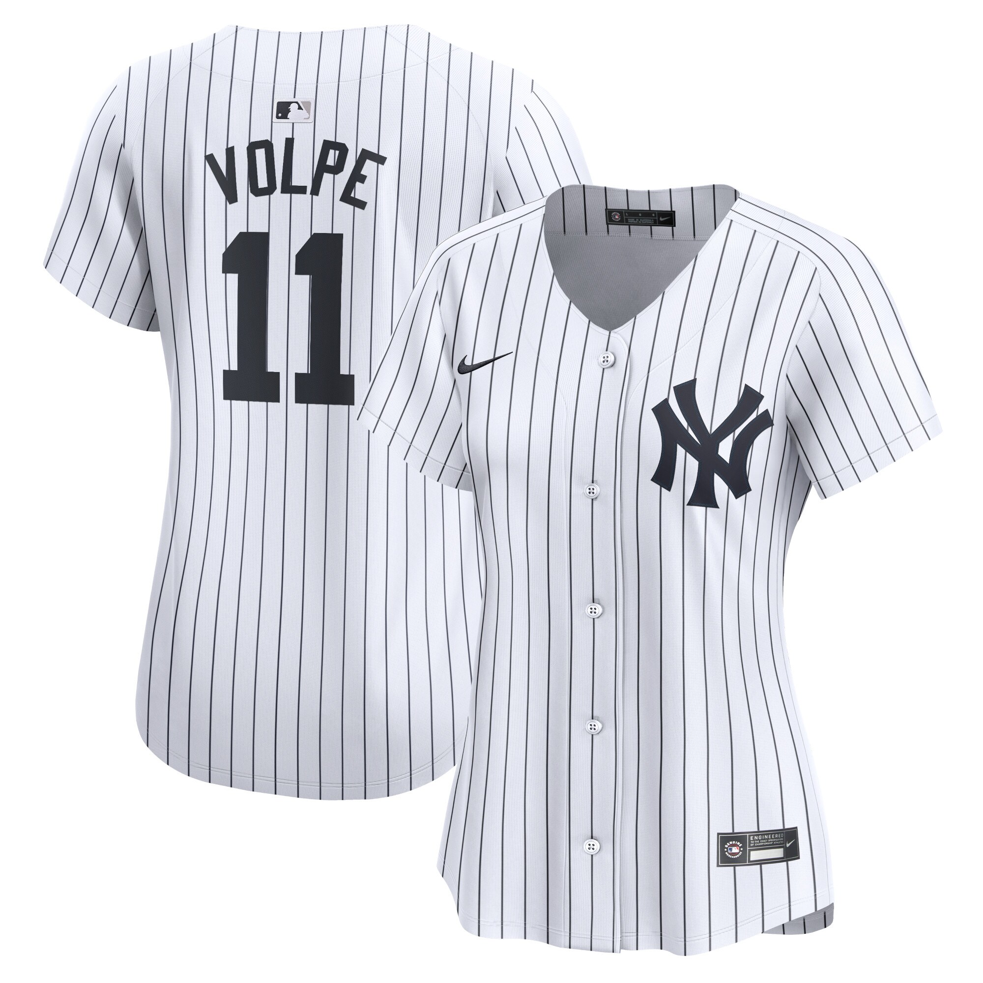Women's New York Yankees Anthony Volpe White Home Limited Player Baseball Jersey 