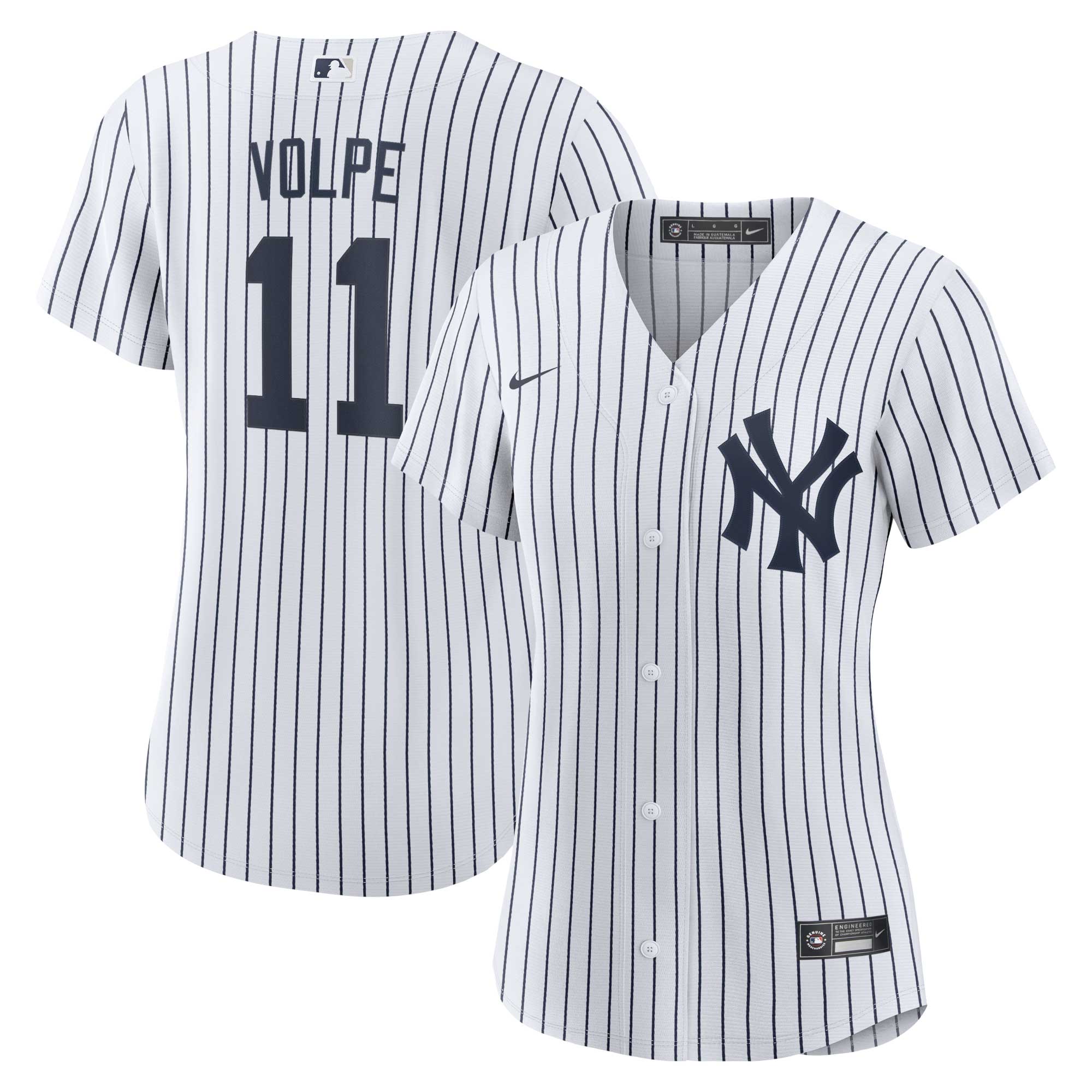 Women's New York Yankees Anthony Volpe White Home Player Baseball Jersey 