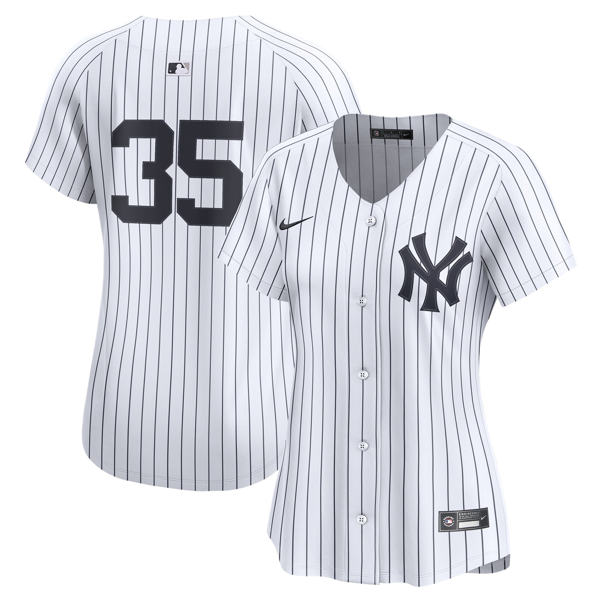 Women's New York Yankees Cody Bellinger White Home Limited Player Baseball Jersey 