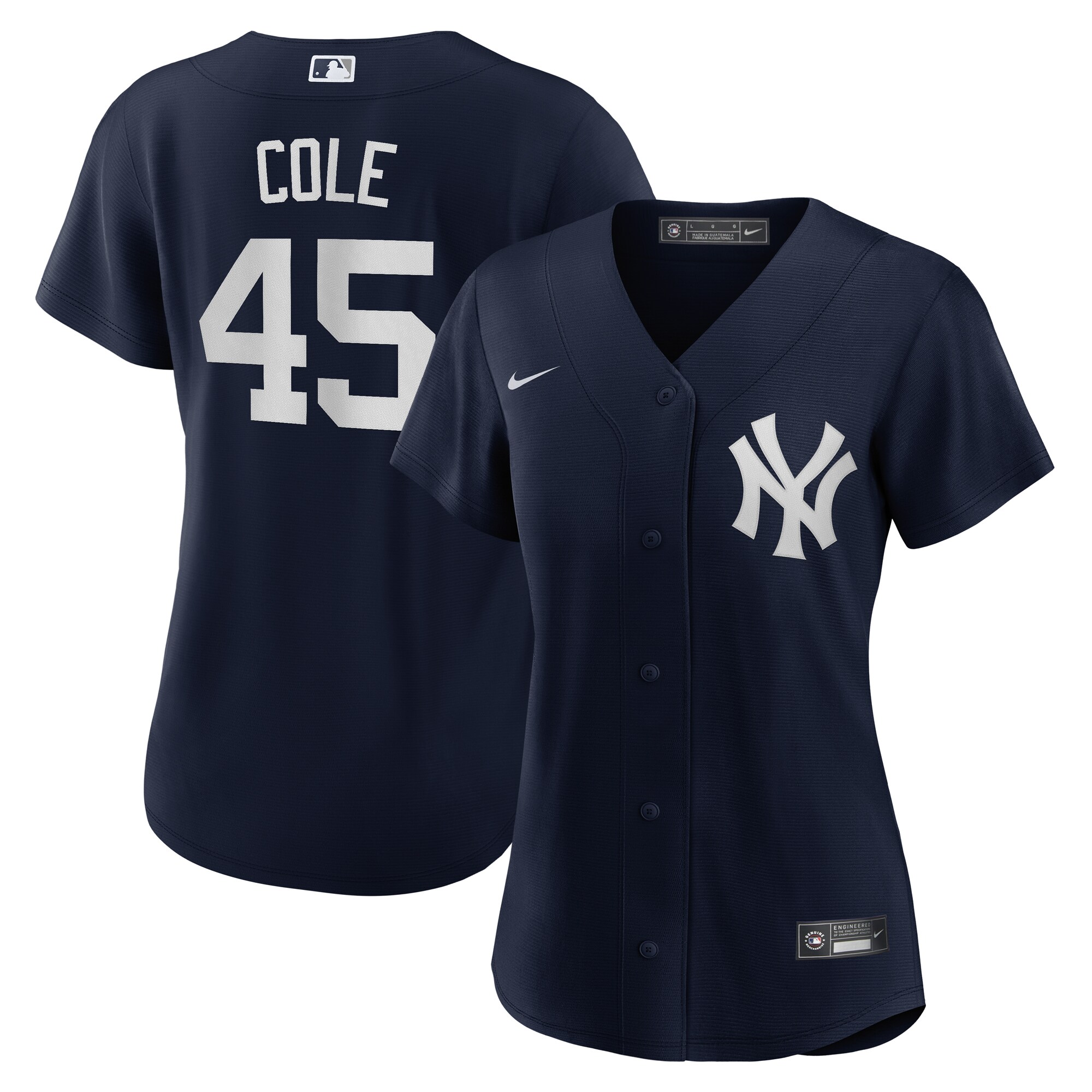 Women's New York Yankees Gerrit Cole Navy Alternate Player Baseball Jersey 