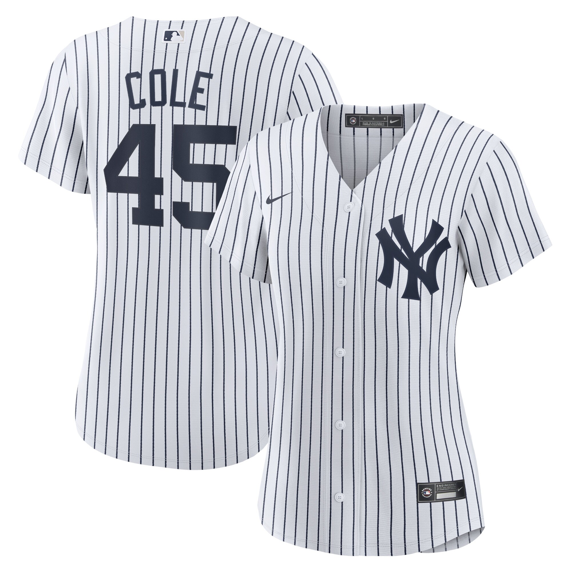 Women's New York Yankees Gerrit Cole White Home Player Baseball Jersey 