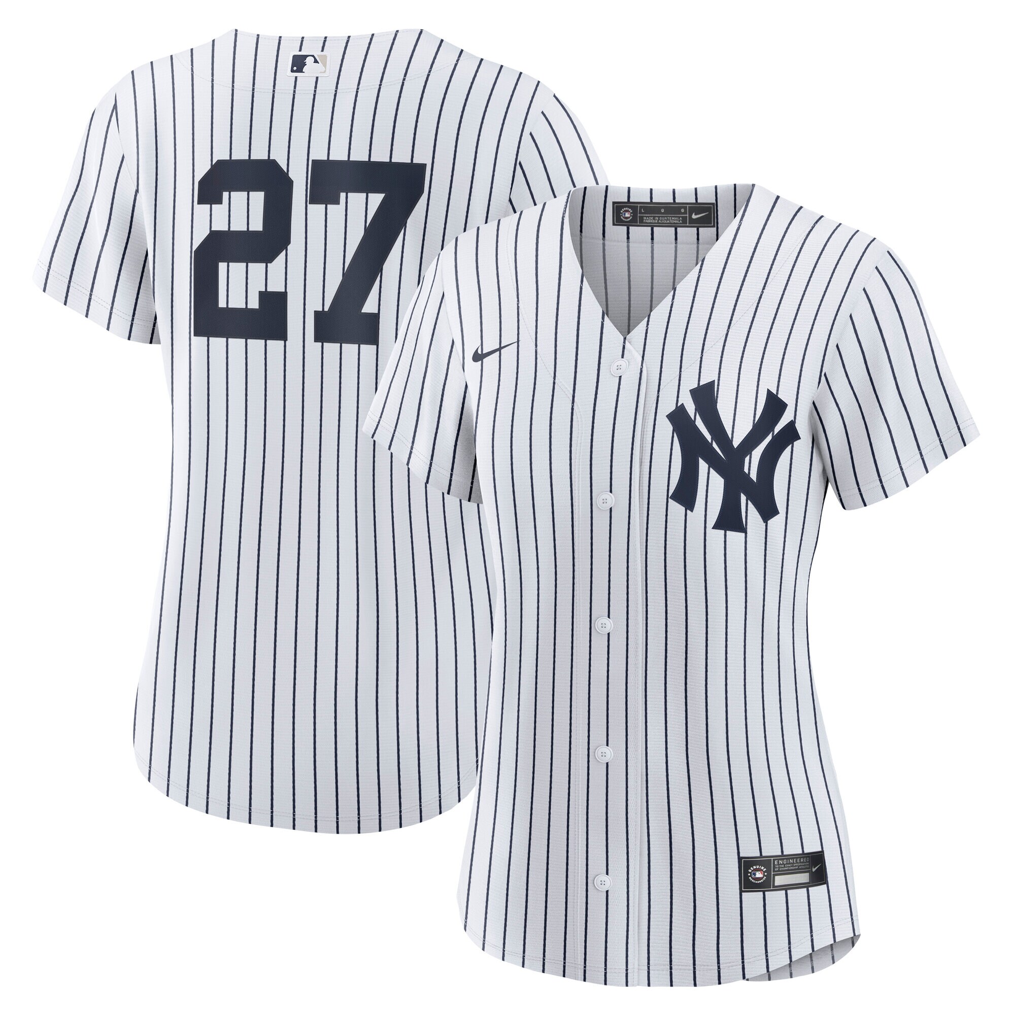 Women's New York Yankees Giancarlo Stanton White Home Player Baseball Jersey 