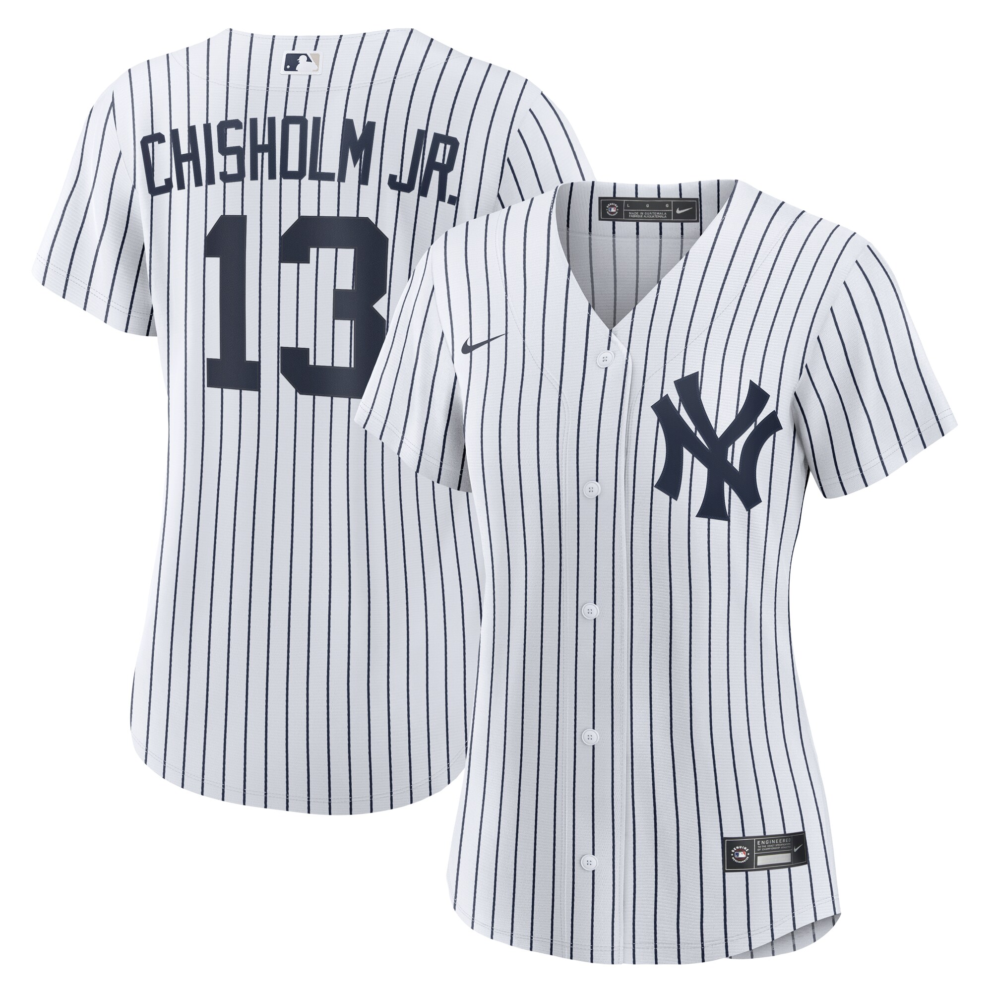 Women's New York Yankees Jazz Chisholm Jr. White Home Baseball Jersey 