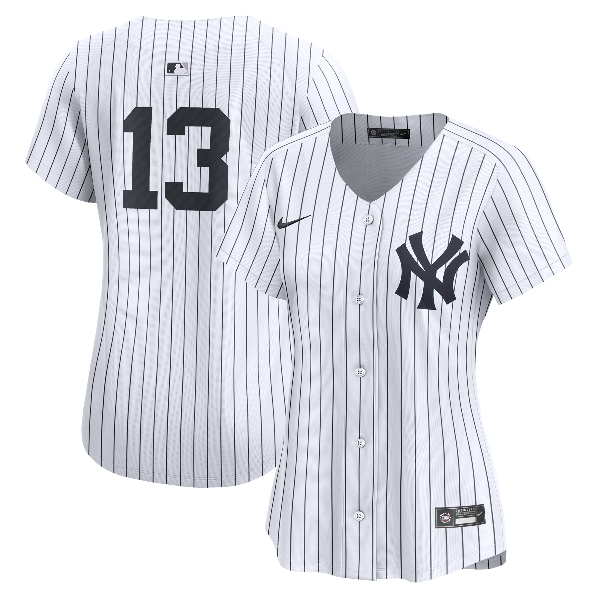 Women's New York Yankees Jazz Chisholm Jr. White Home Limited Player Baseball Jersey 