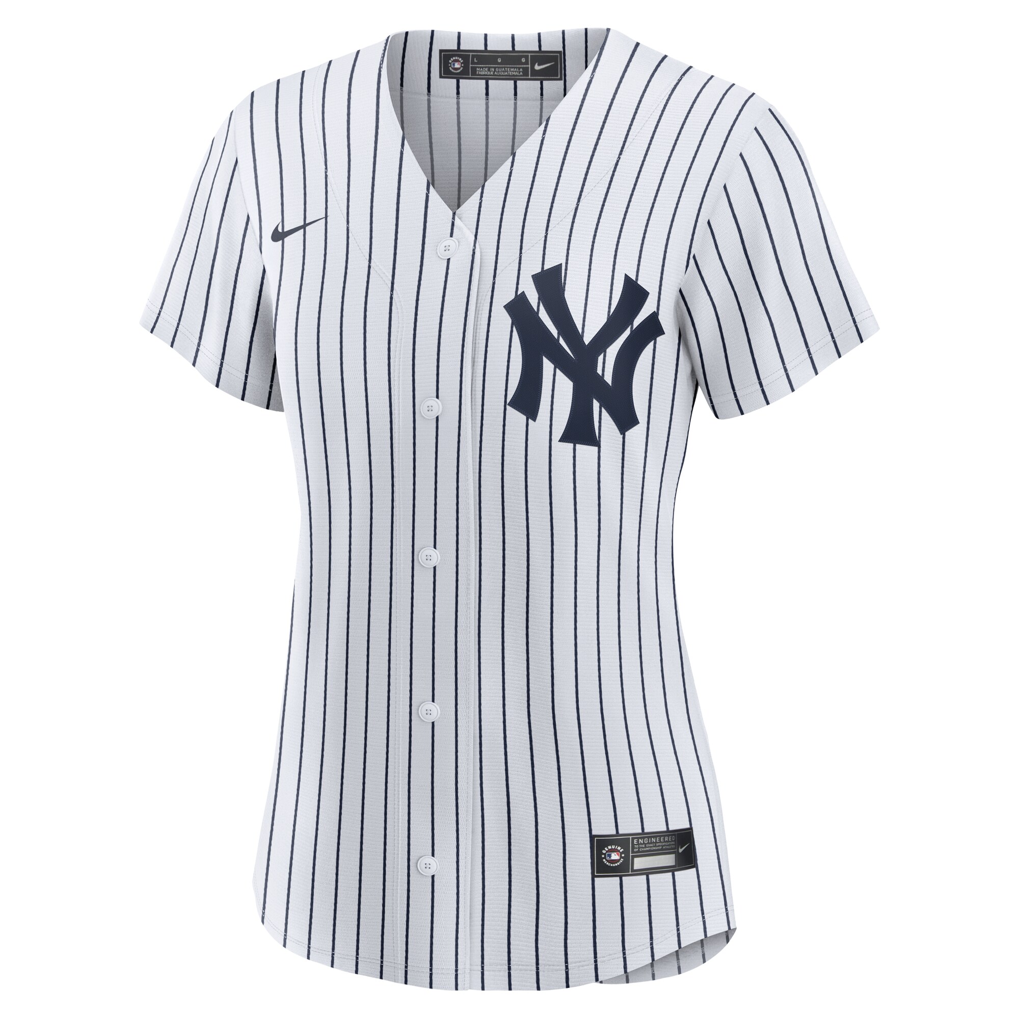 Alternative view of Women's New York Yankees Mark Leiter Jr. White Home Baseball Jersey 