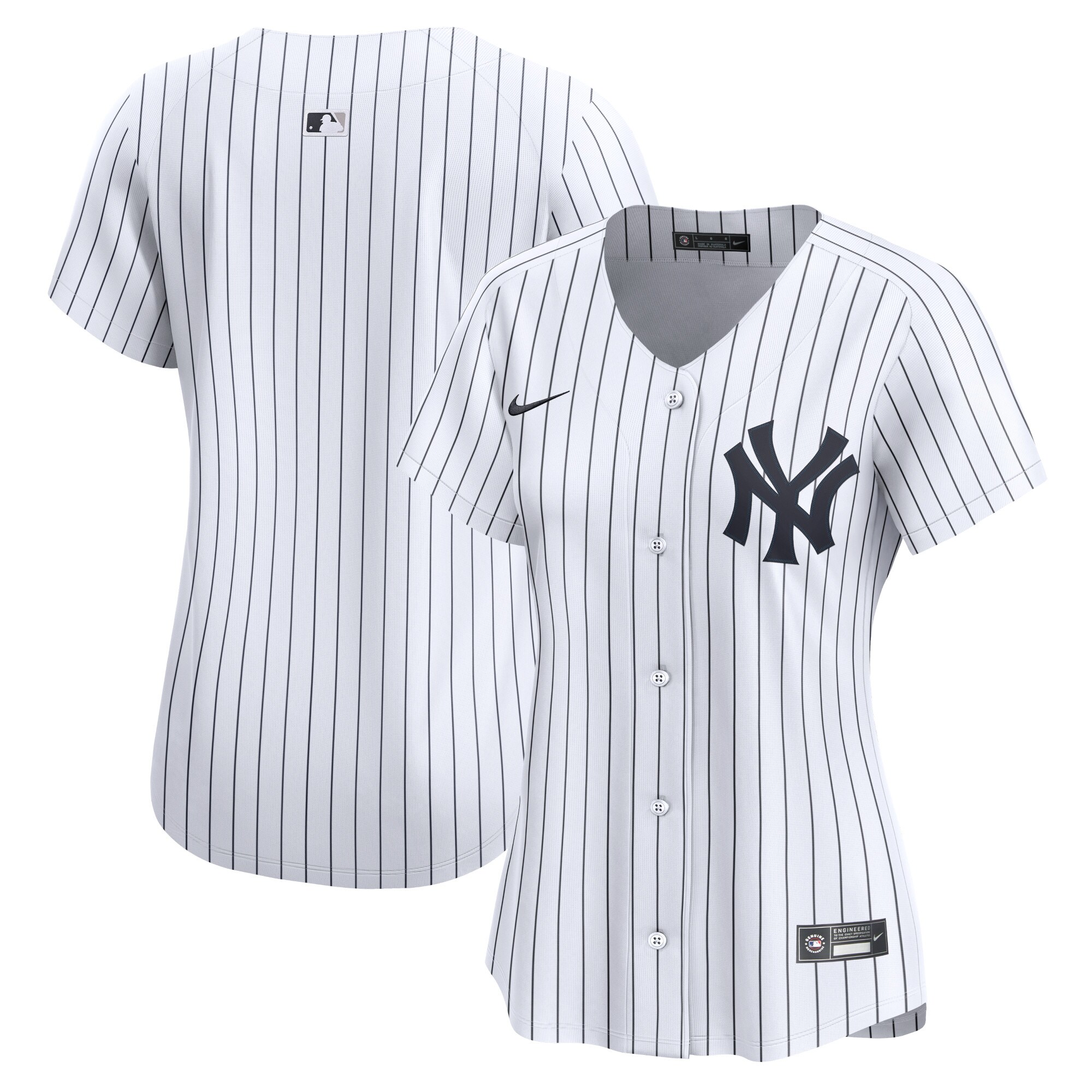 Women's New York Yankees White Home Limited Baseball Jersey 