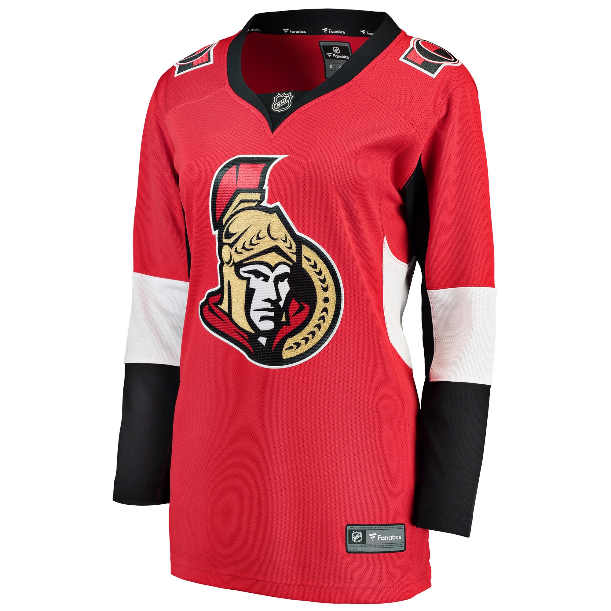 Alternative view of Women's Ottawa Senators Red Breakaway Home Blank Hockey Jersey - JS440 