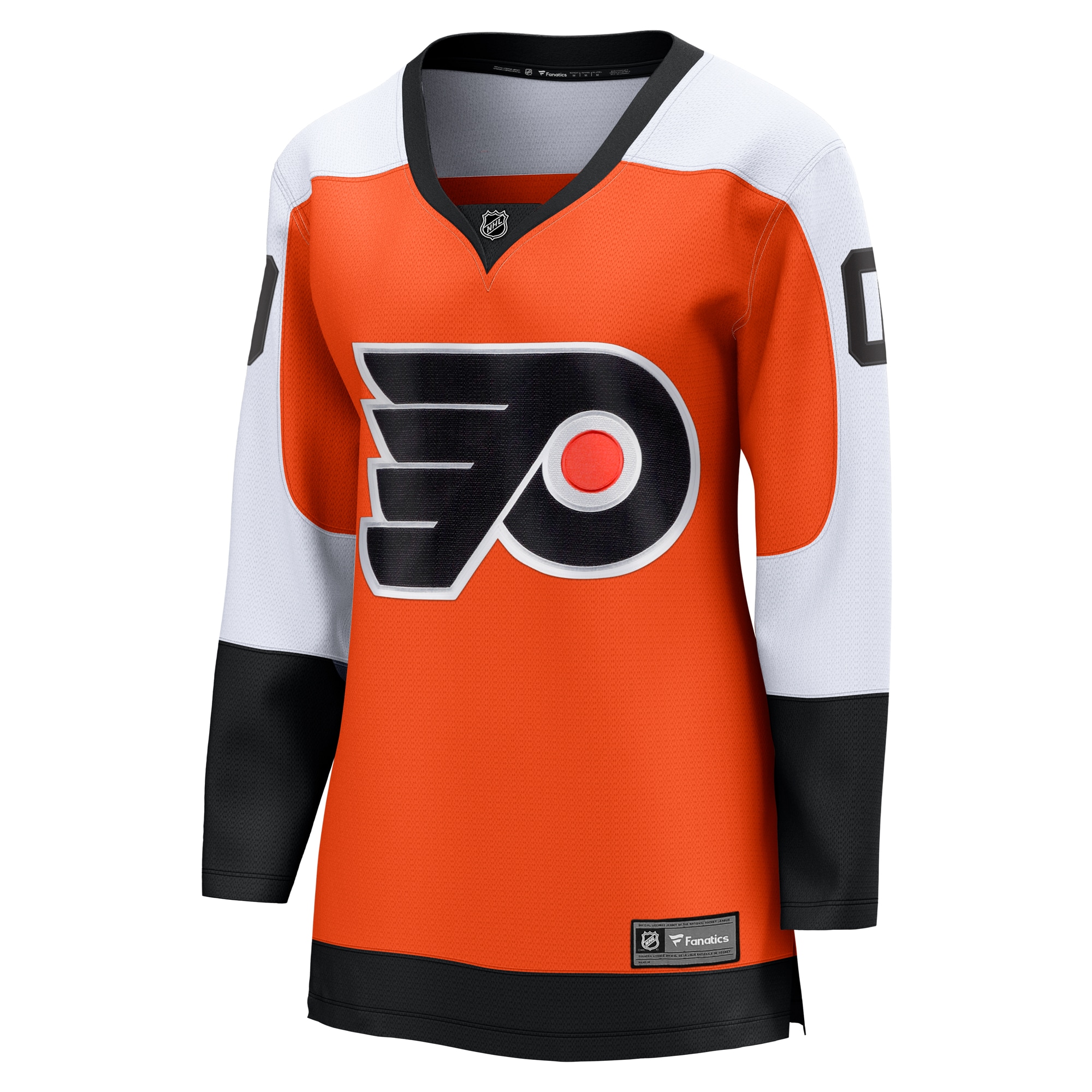 Alternative view of Women's Philadelphia Flyers Burnt Orange Home Premier Breakaway Custom Hockey Jersey - JS744 