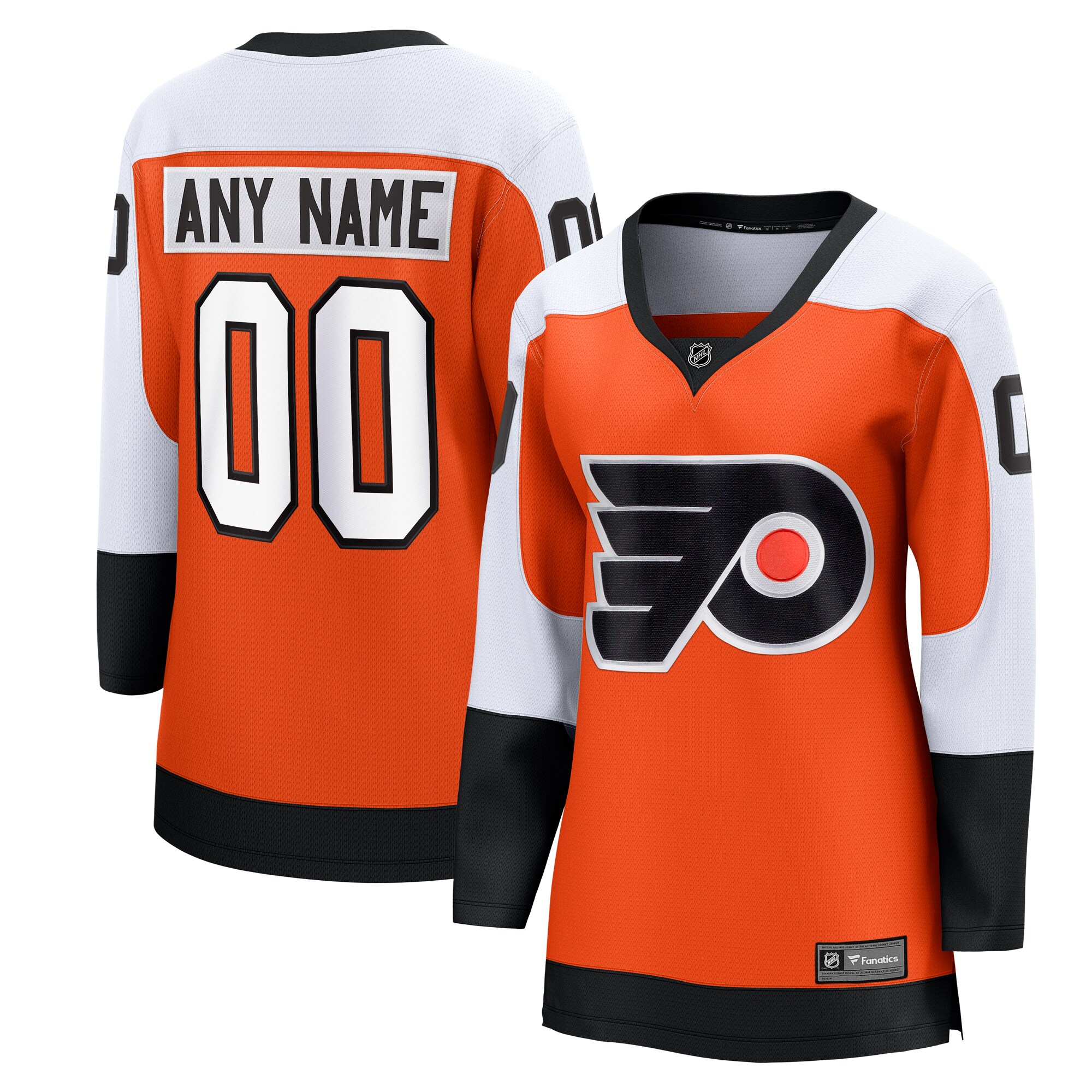 Women's Philadelphia Flyers Burnt Orange Home Premier Breakaway Custom Hockey Jersey - JS744 