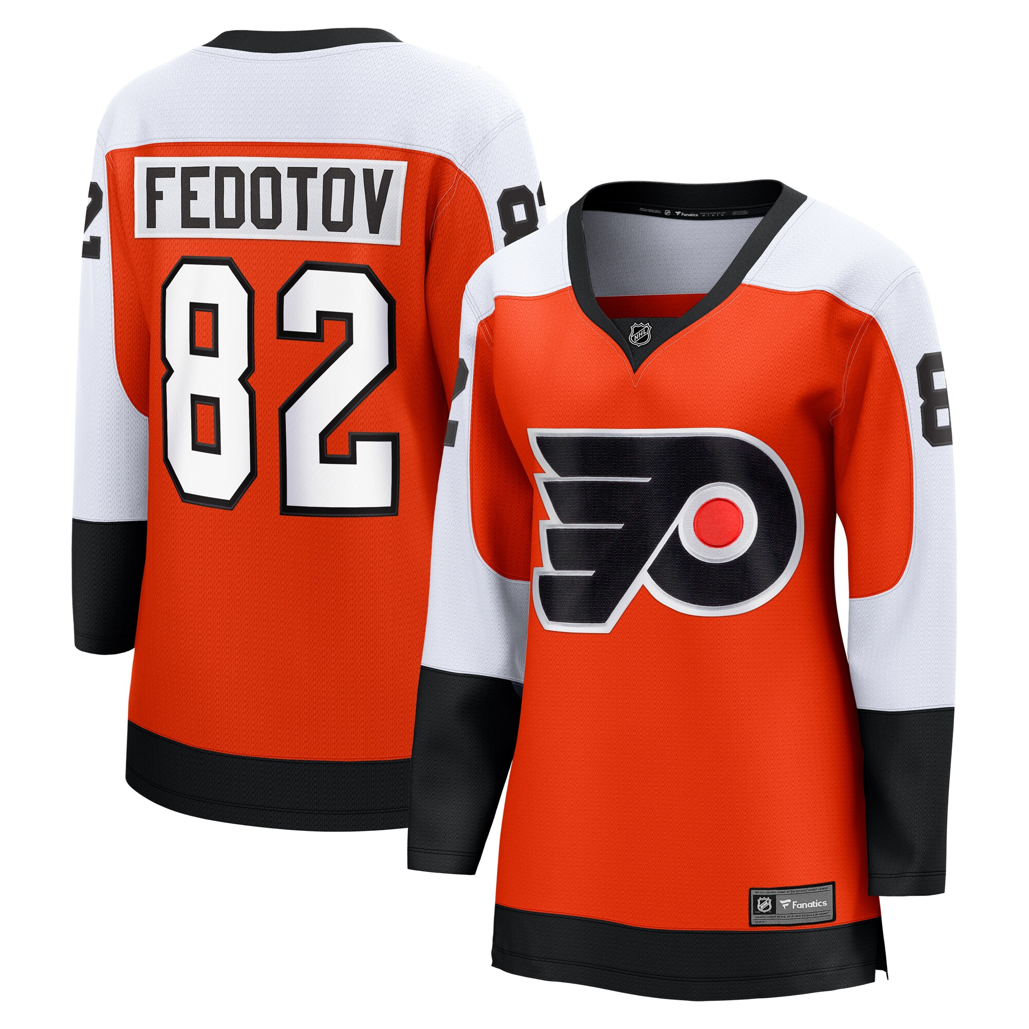 Women's Philadelphia Flyers Ivan Fedotov Orange Home Premier Breakaway Player Hockey Jersey - JS917 