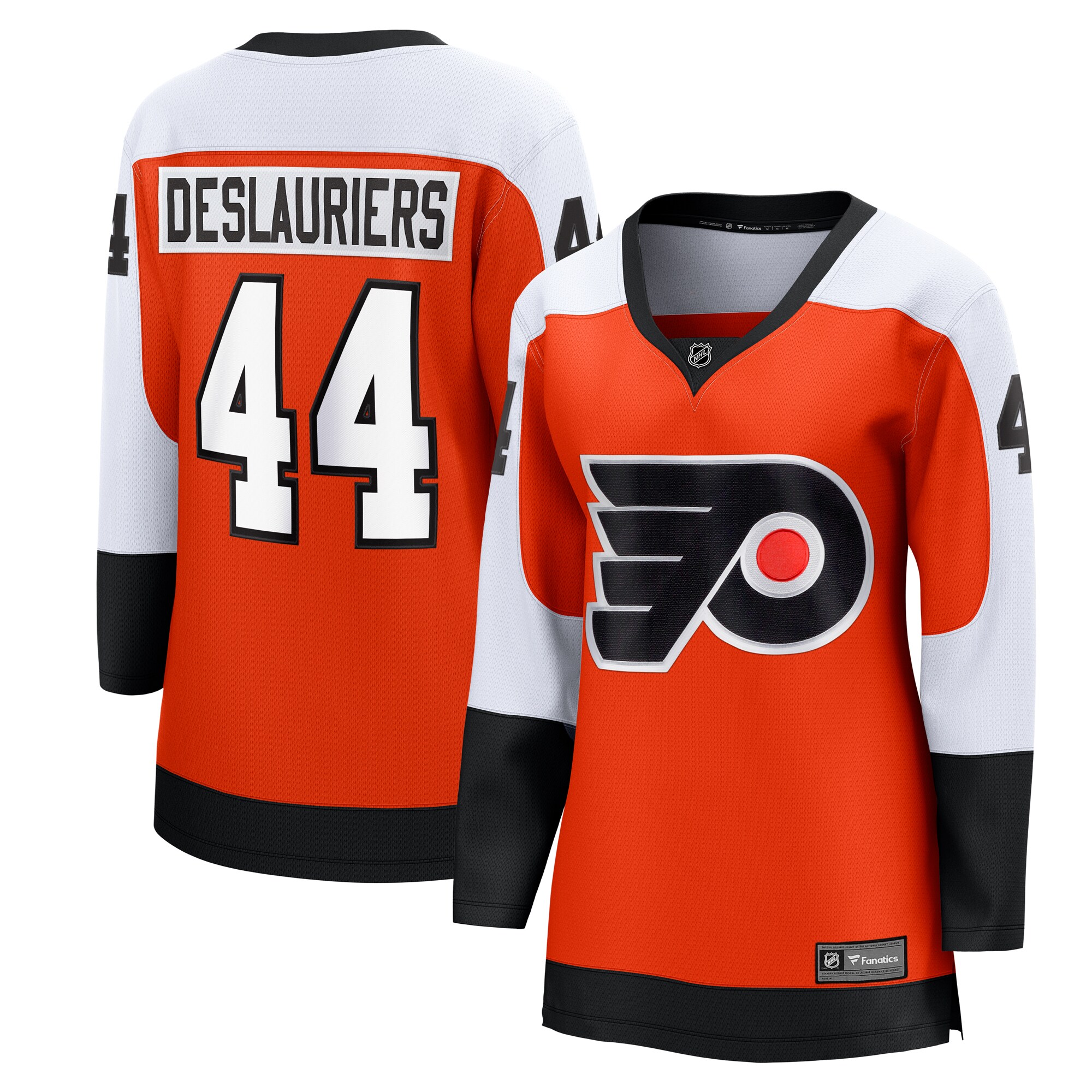 Women's Philadelphia Flyers Nicolas Deslauriers Orange Home Breakaway Player Hockey Jersey - JS456 