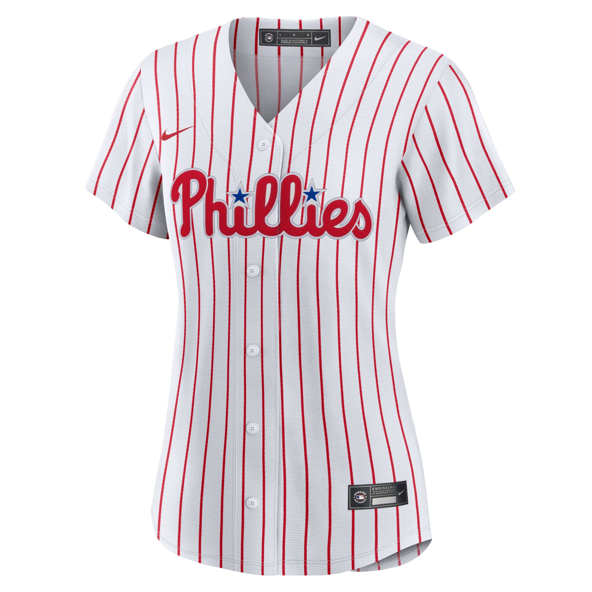 Alternative view of Women's Philadelphia Phillies Bryce Harper White Home Player Baseball Jersey 