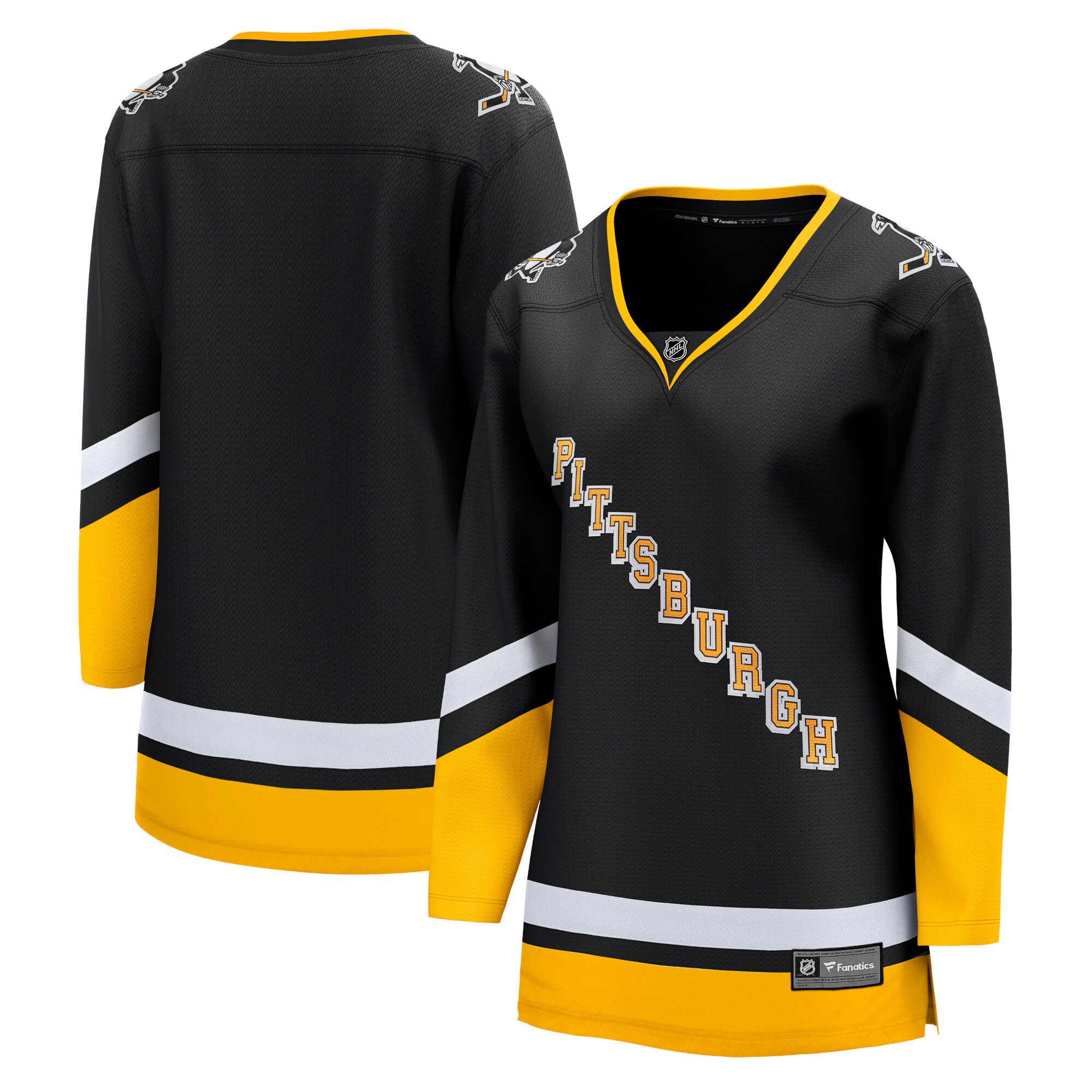 Women's Pittsburgh Penguins Black Alternate Premier Breakaway Hockey Jersey - JS113 