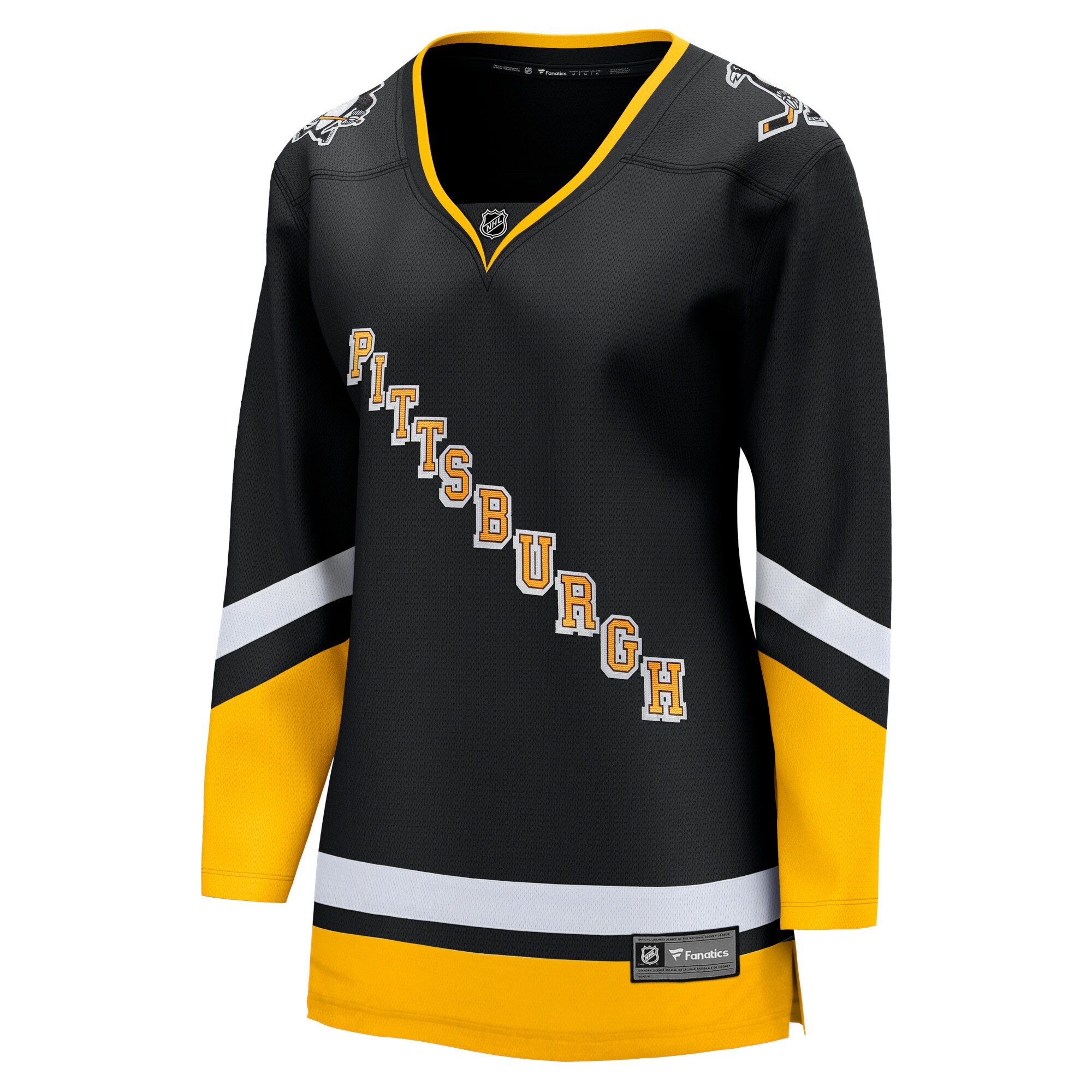 Alternative view of Women's Pittsburgh Penguins Black Alternate Premier Breakaway Hockey Jersey - JS113 