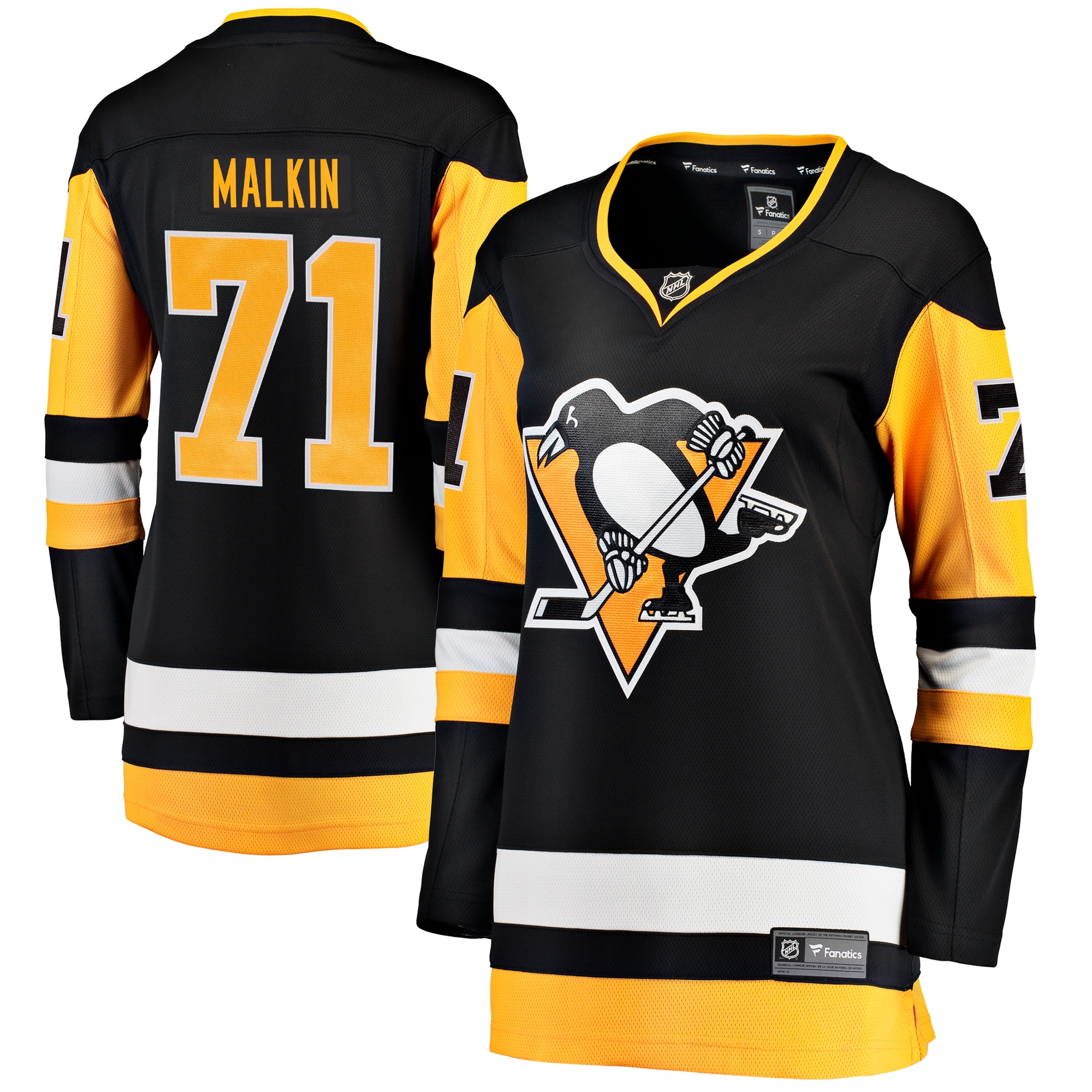 Women's Pittsburgh Penguins Evgeni Malkin Black Home Breakaway Player Hockey Jersey - JS422 