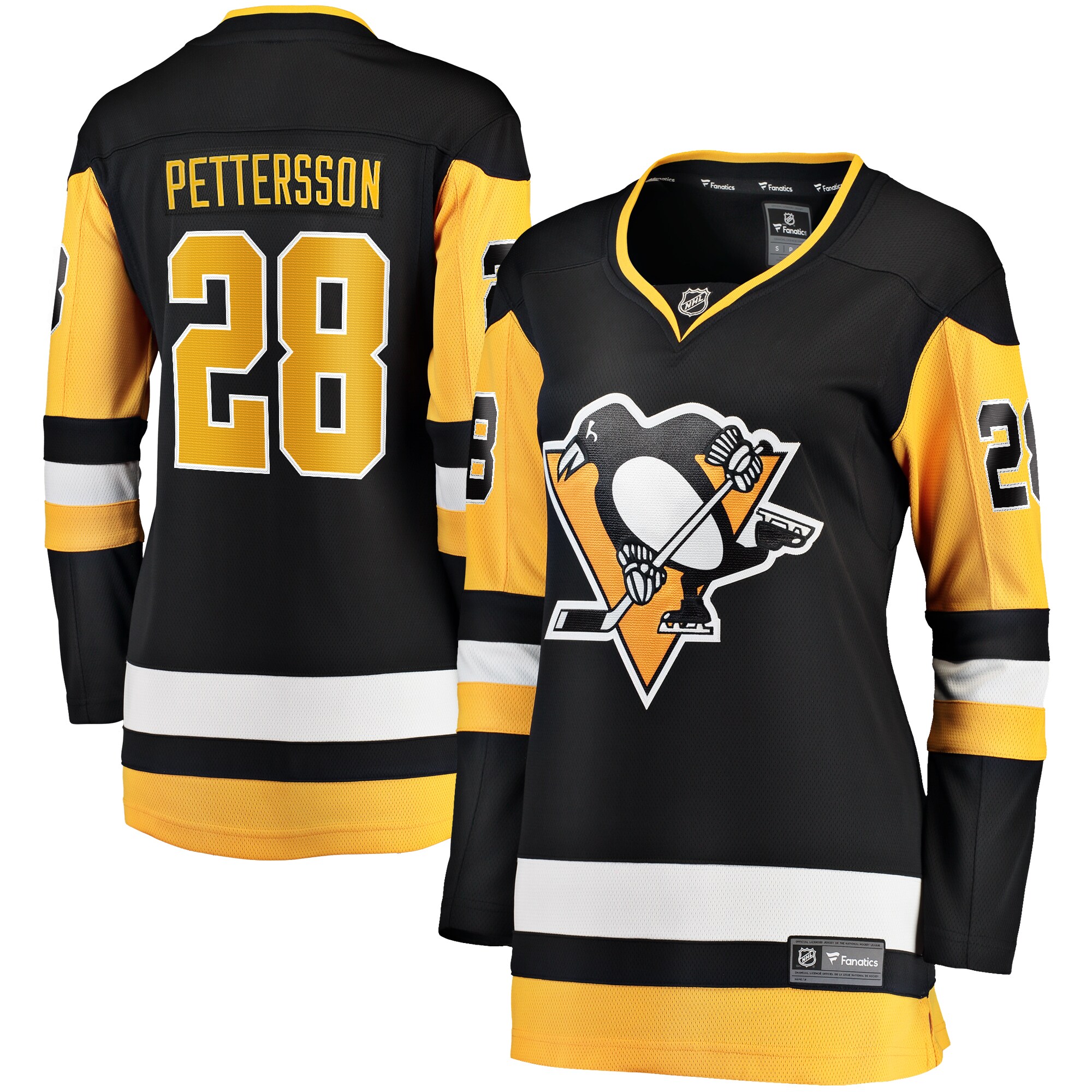 Women's Pittsburgh Penguins Marcus Pettersson Black Home Breakaway Player Hockey Jersey - JS643 