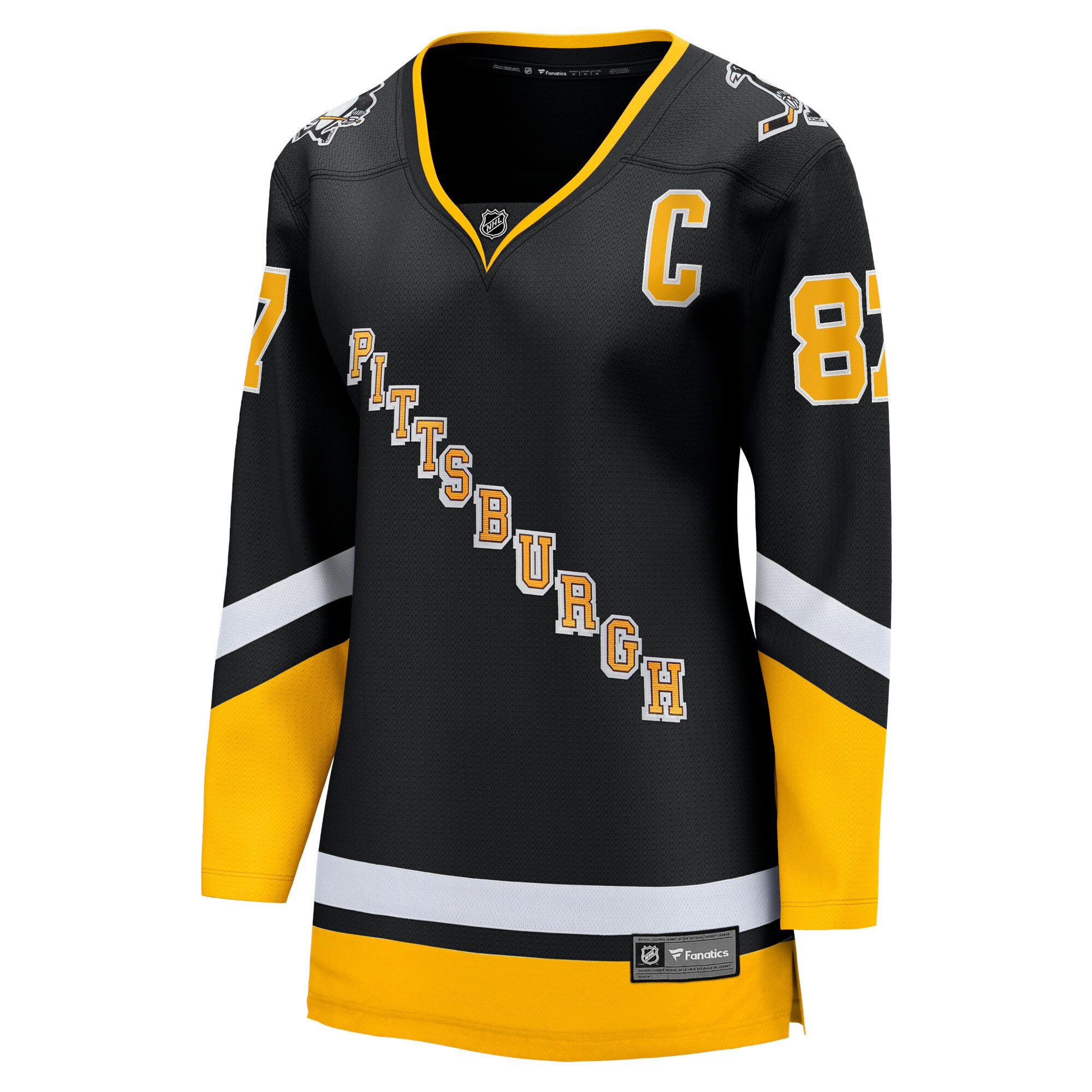 Alternative view of Women's Pittsburgh Penguins Sidney Crosby Black 2021/22 Alternate Premier Breakaway Player Hockey Jersey - JS366 