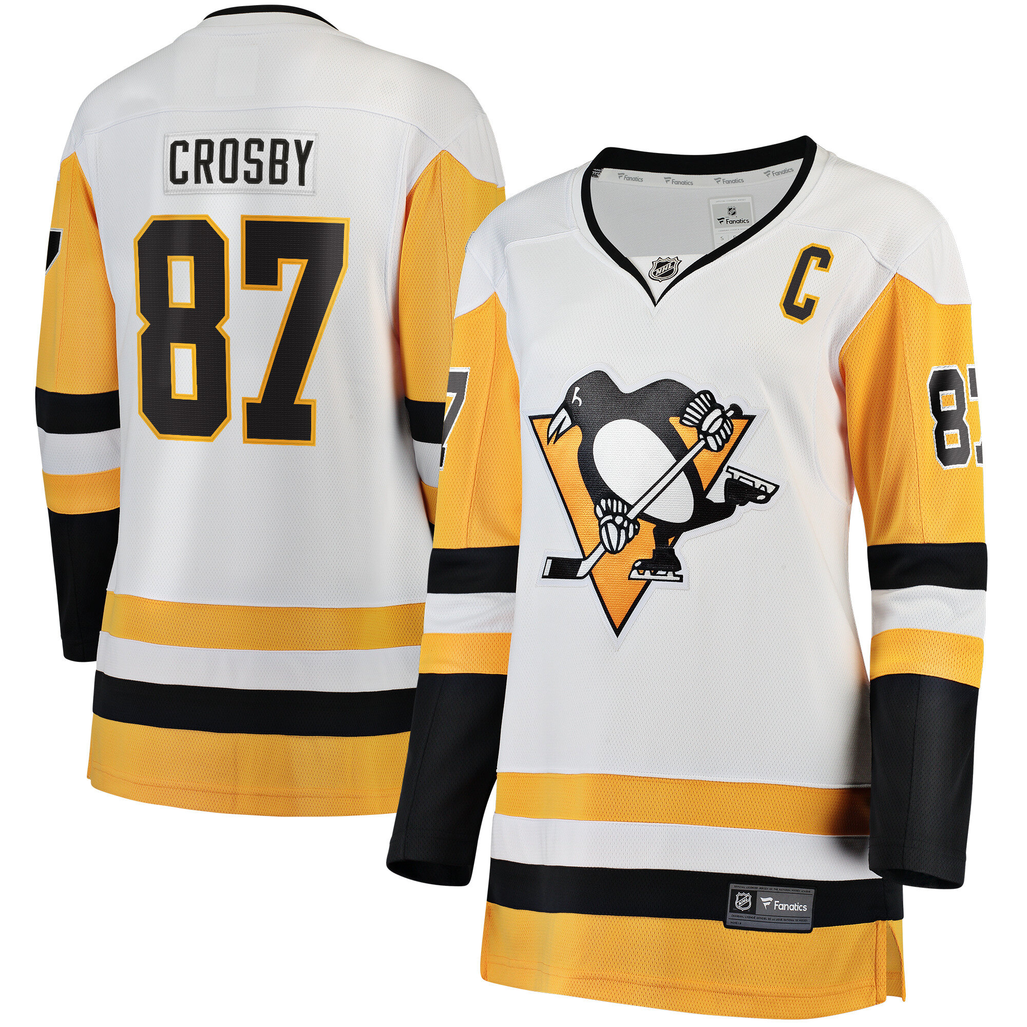 Women's Pittsburgh Penguins Sidney Crosby White Premier Breakaway Player Hockey Jersey - JS660 