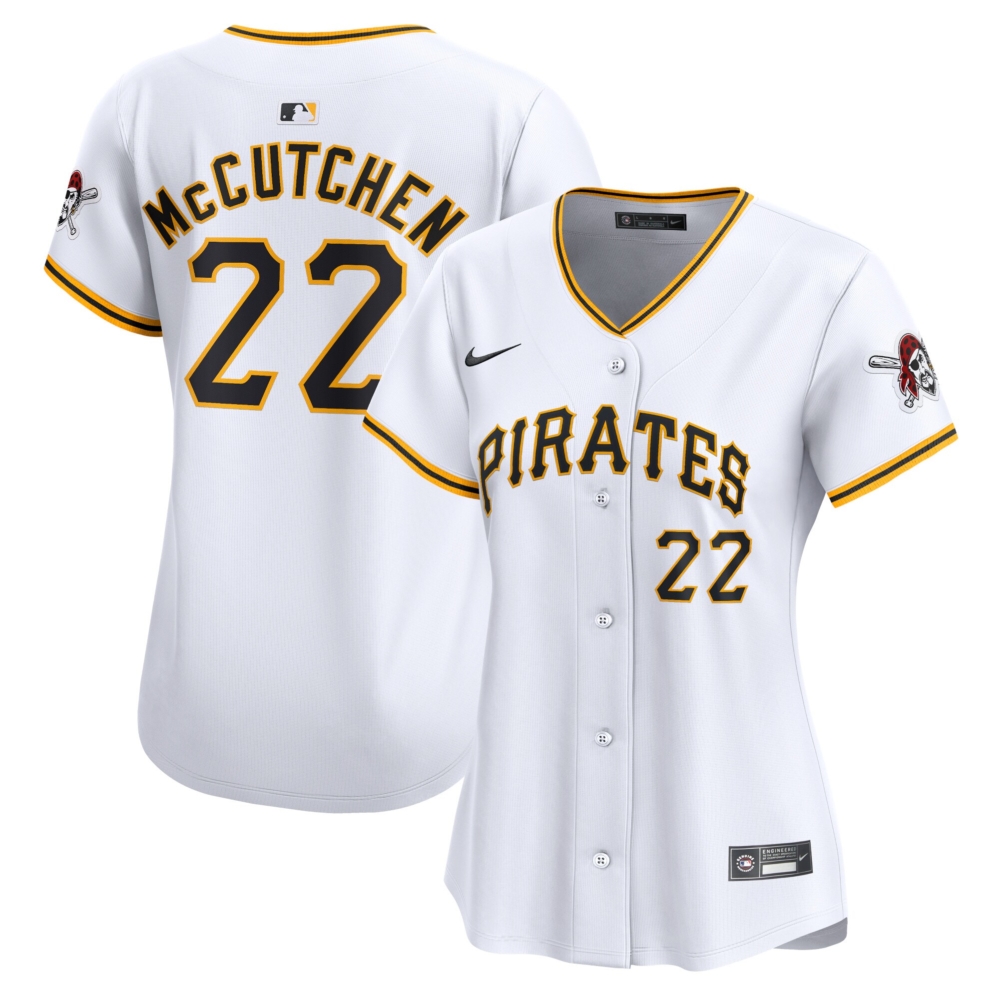 Women's Pittsburgh Pirates Andrew McCutchen White Home Limited Player Baseball Jersey 