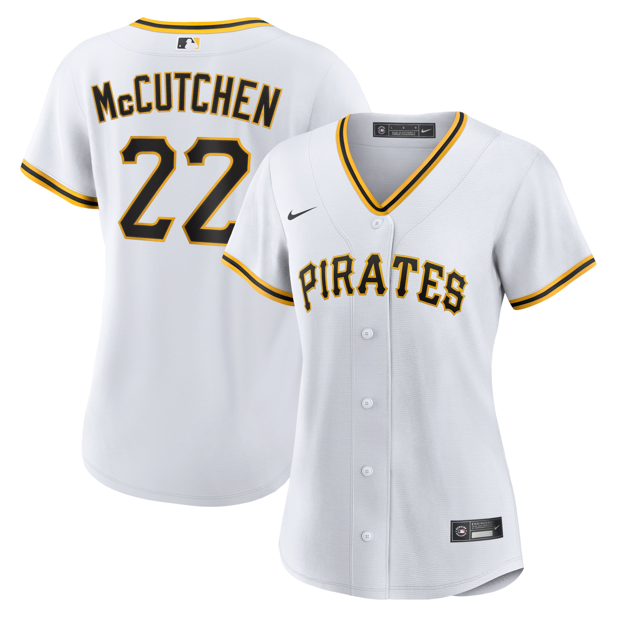 Women's Pittsburgh Pirates Andrew McCutchen White Home Player Baseball Jersey 