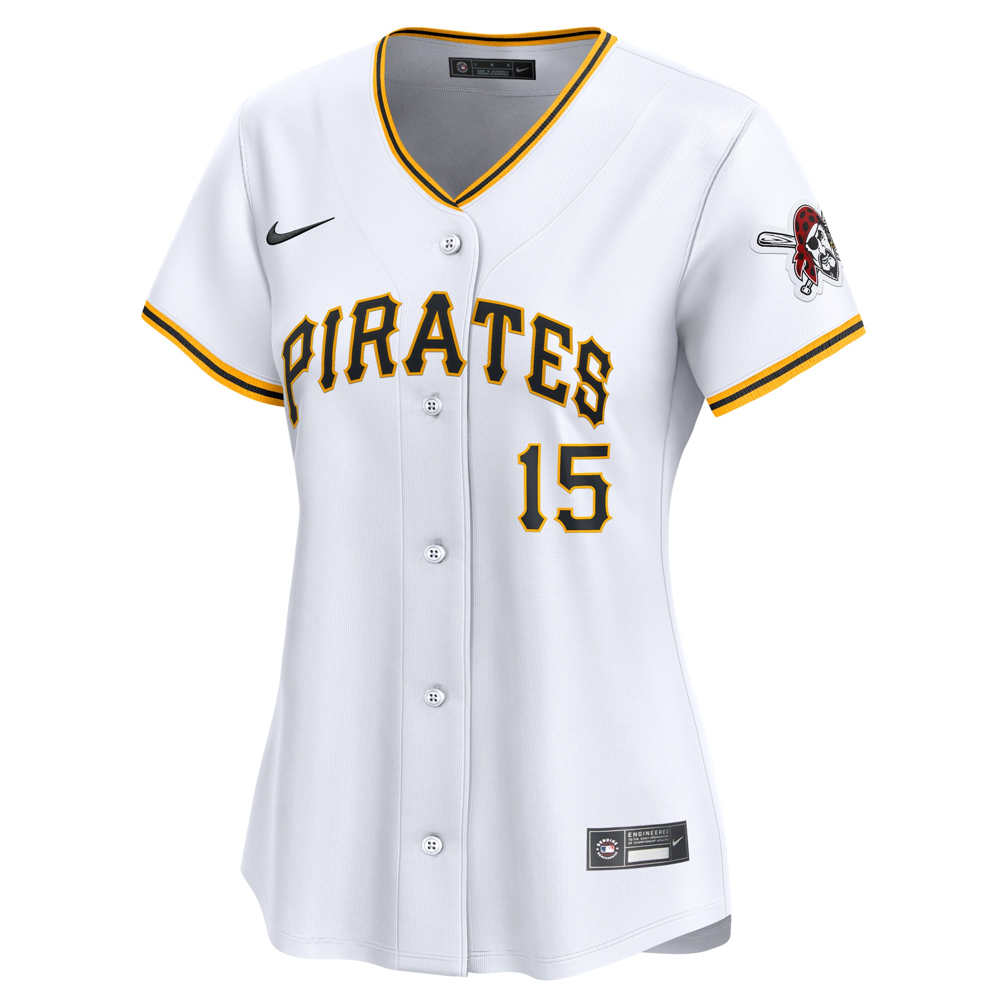 Alternative view of Women's Pittsburgh Pirates Oneil Cruz White Home Limited Player Baseball Jersey 