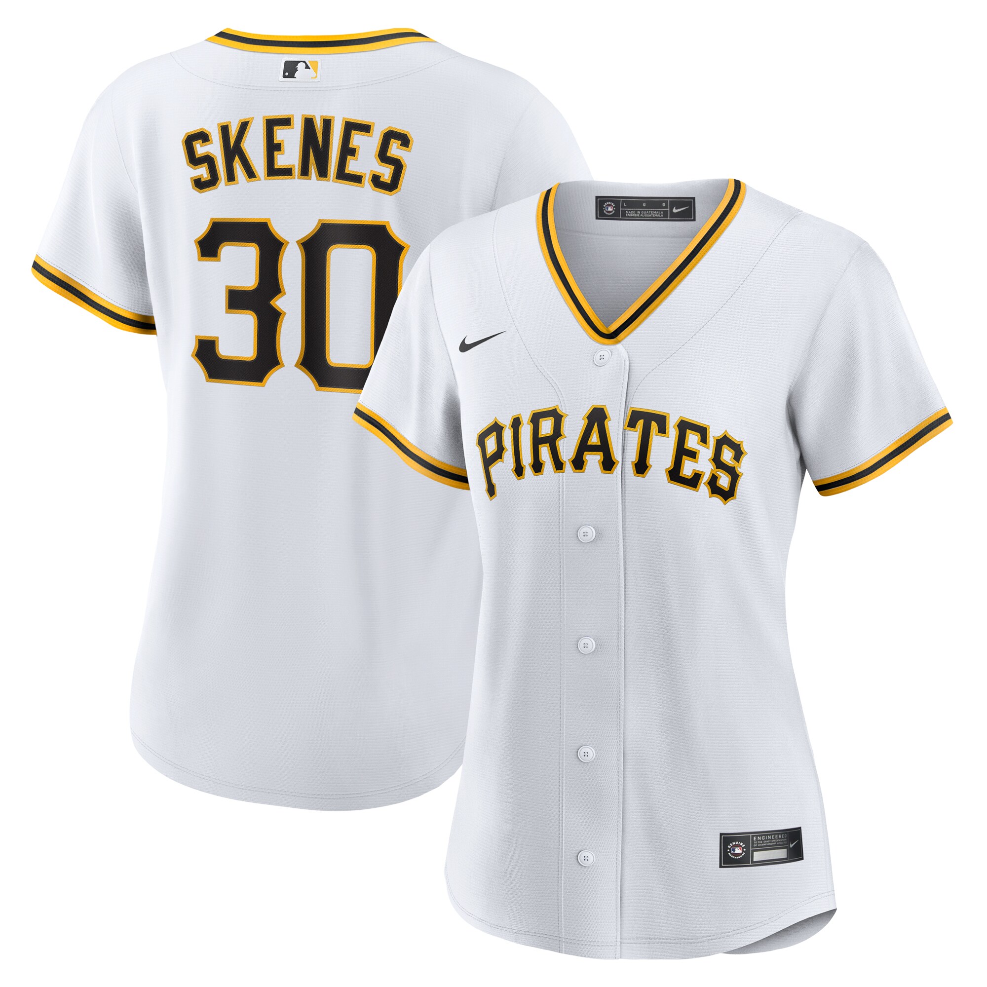 Women's Pittsburgh Pirates Paul Skenes White Home Player Baseball Jersey 