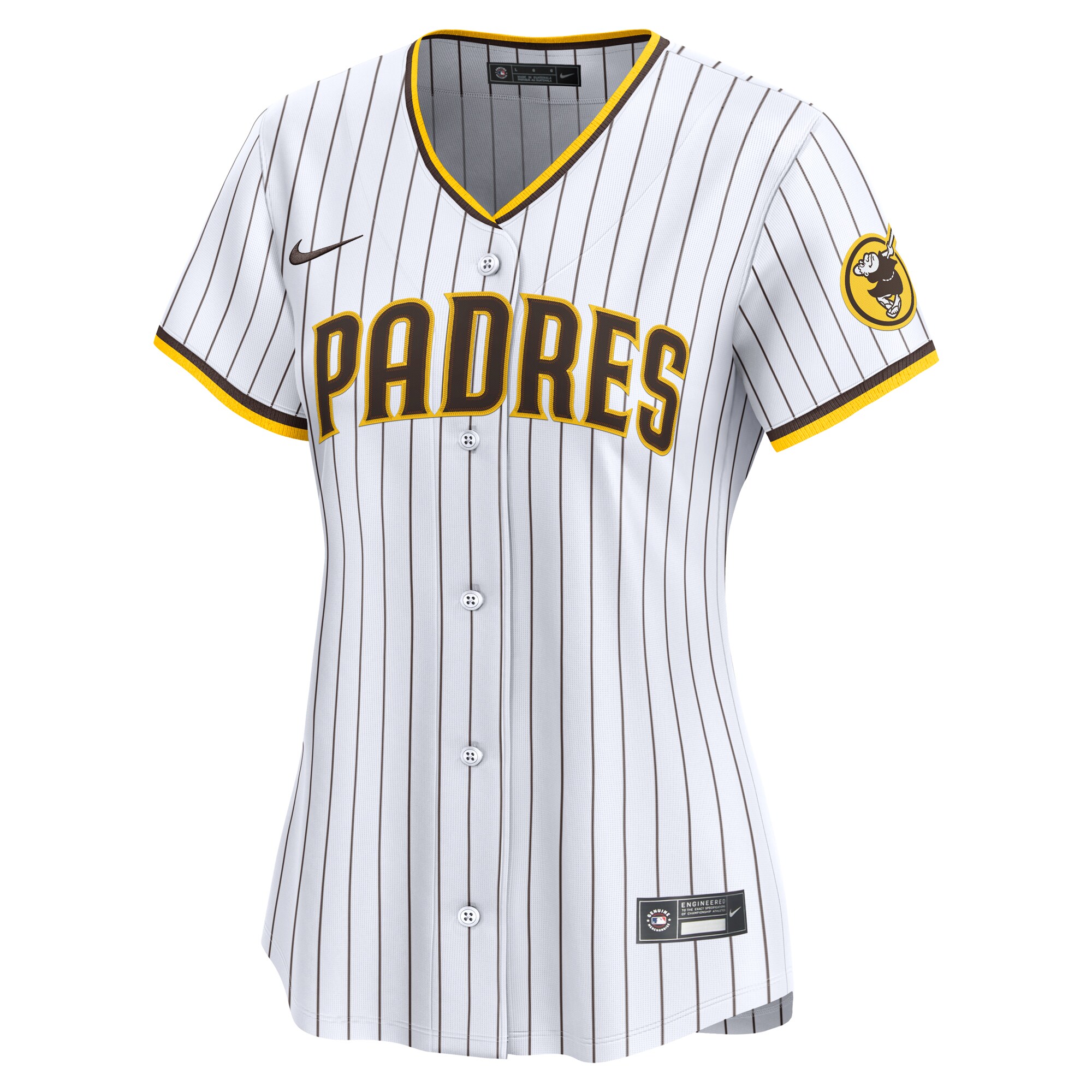 Alternative view of Women's San Diego Padres White #1 Mom Home Limited Baseball Jersey 