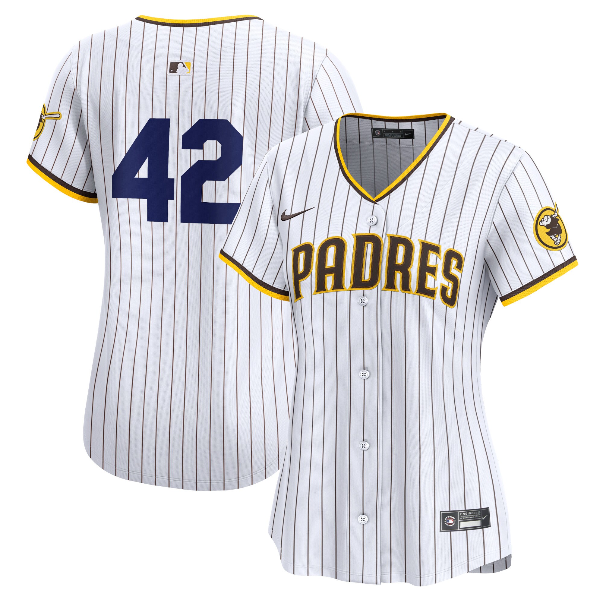 Women's San Diego Padres White 2024 Jackie Robinson Day Home Limited Baseball Jersey 