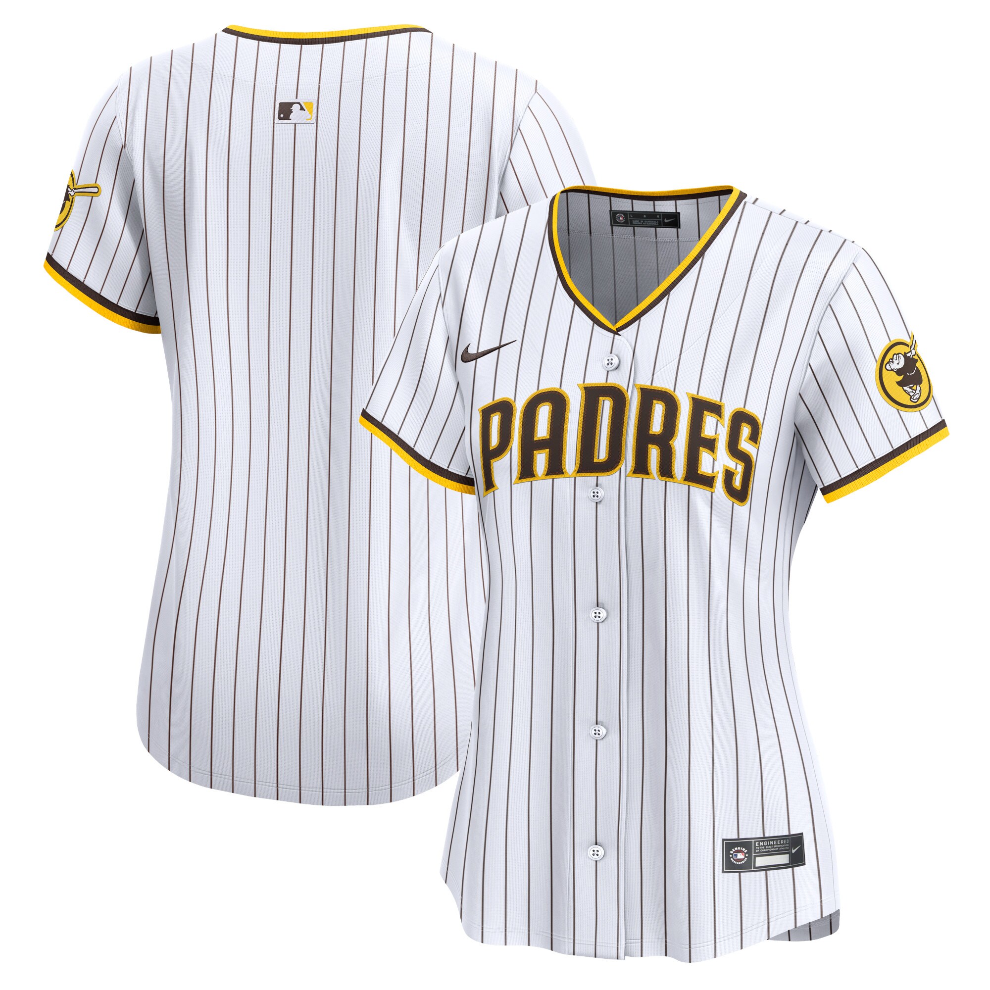 Women's San Diego Padres White Home Limited Baseball Jersey 