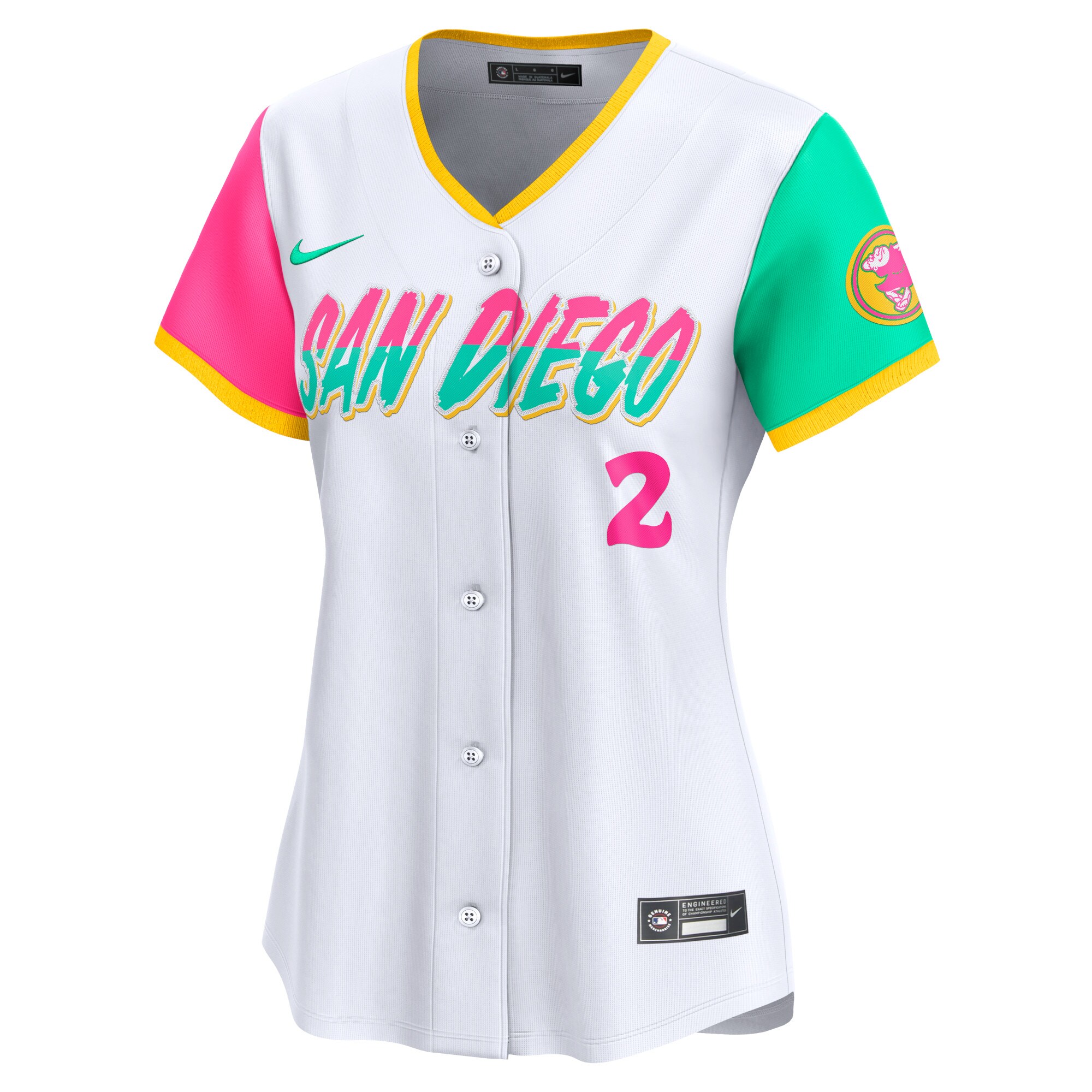 Alternative view of Women's San Diego Padres Xander Bogaerts White City Connect Limited Player Baseball Jersey 