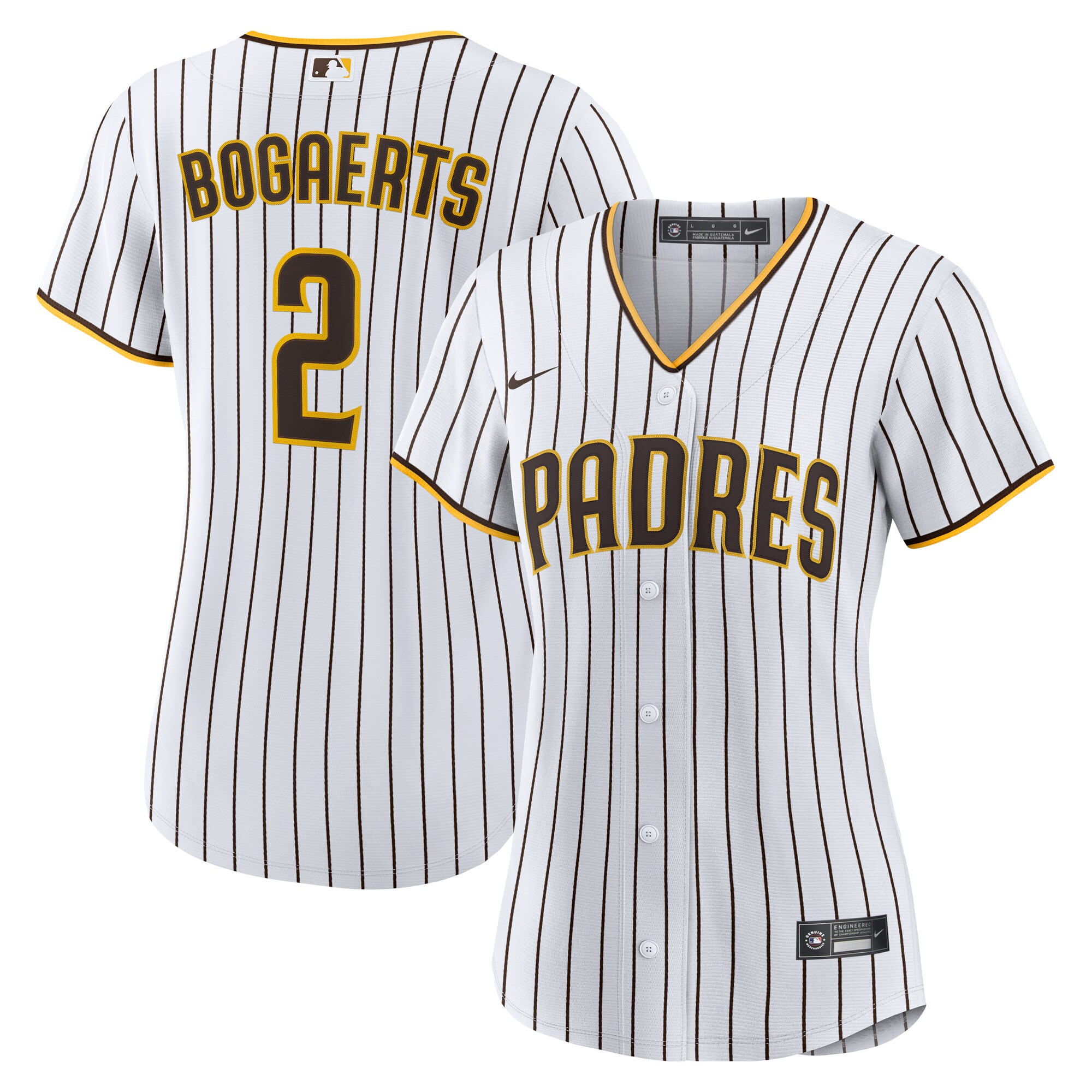 Women's San Diego Padres Xander Bogaerts White Home Baseball Jersey 