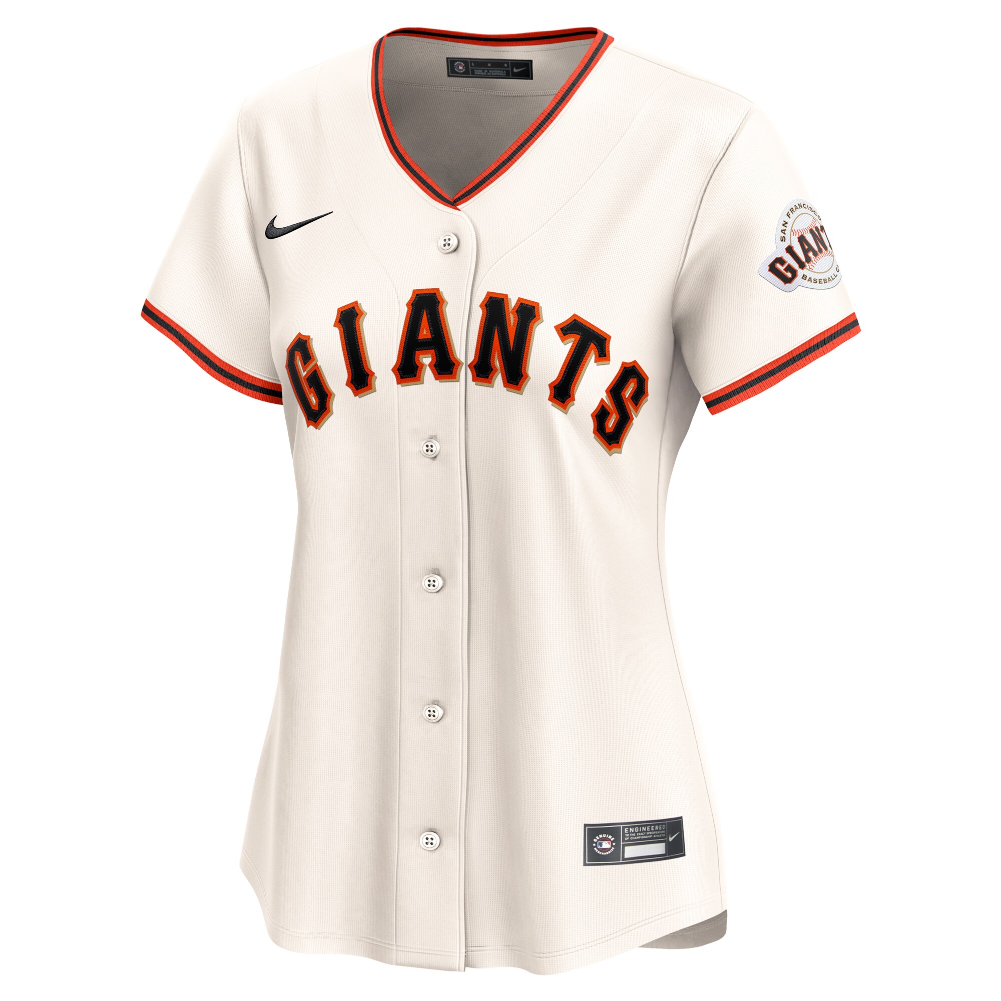 Alternative view of Women's San Francisco Giants Cream #1 Mom Home Limited Baseball Jersey 