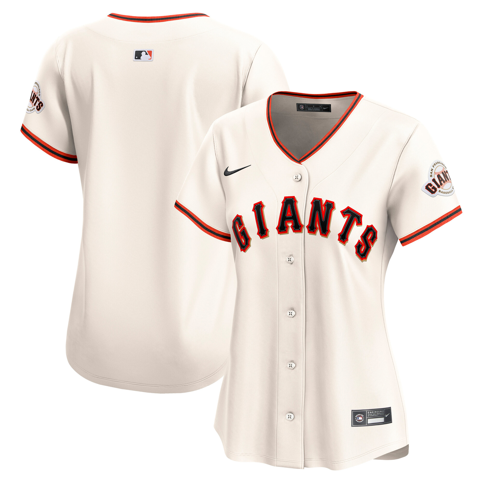Women's San Francisco Giants Cream Home Limited Baseball Jersey 