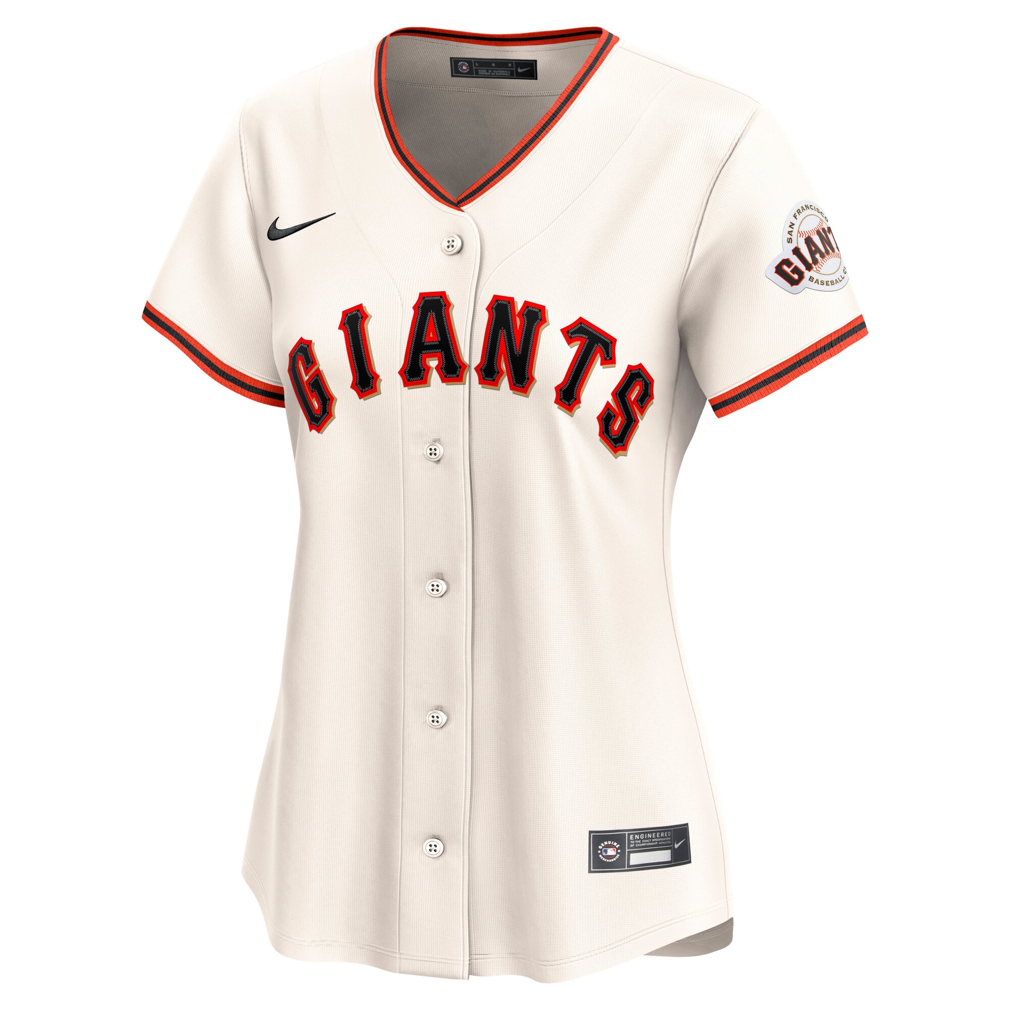 Alternative view of Women's San Francisco Giants Cream Home Limited Baseball Jersey 