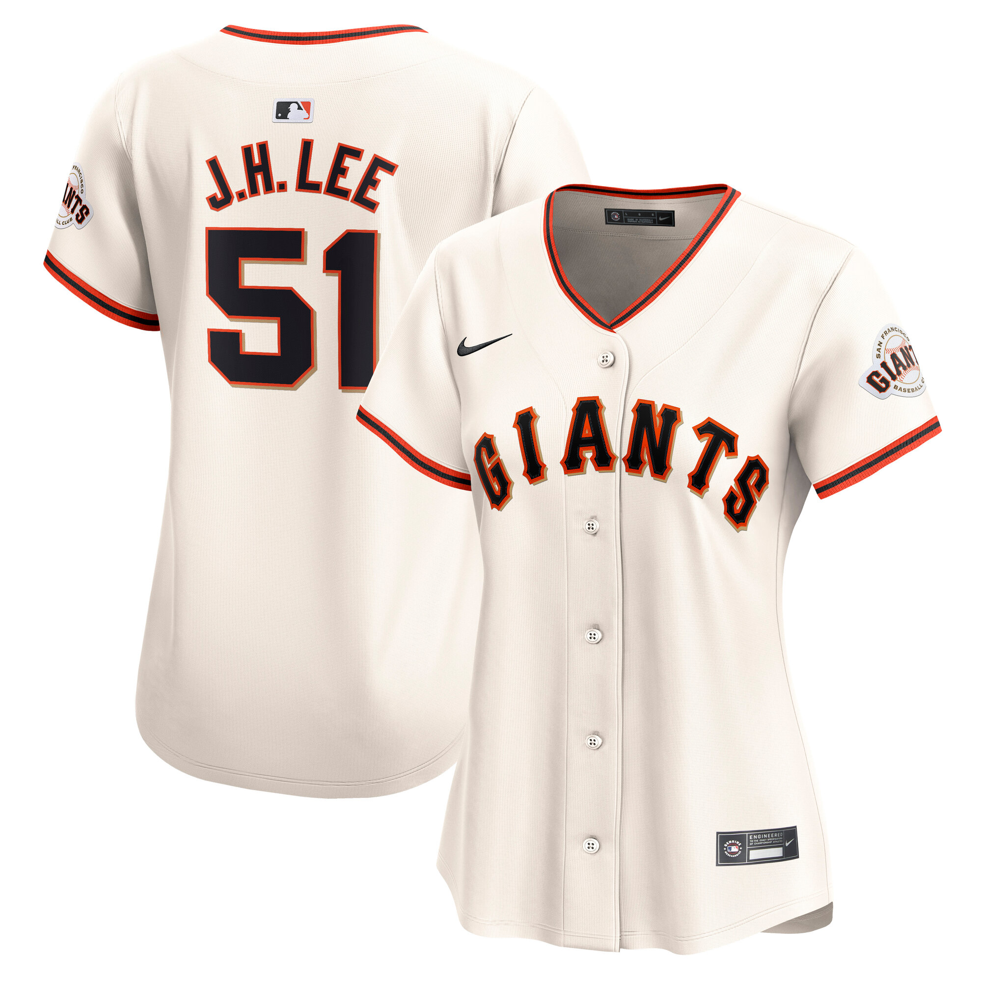 Women's San Francisco Giants Jung Hoo Lee Cream Home Limited Player Baseball Jersey 