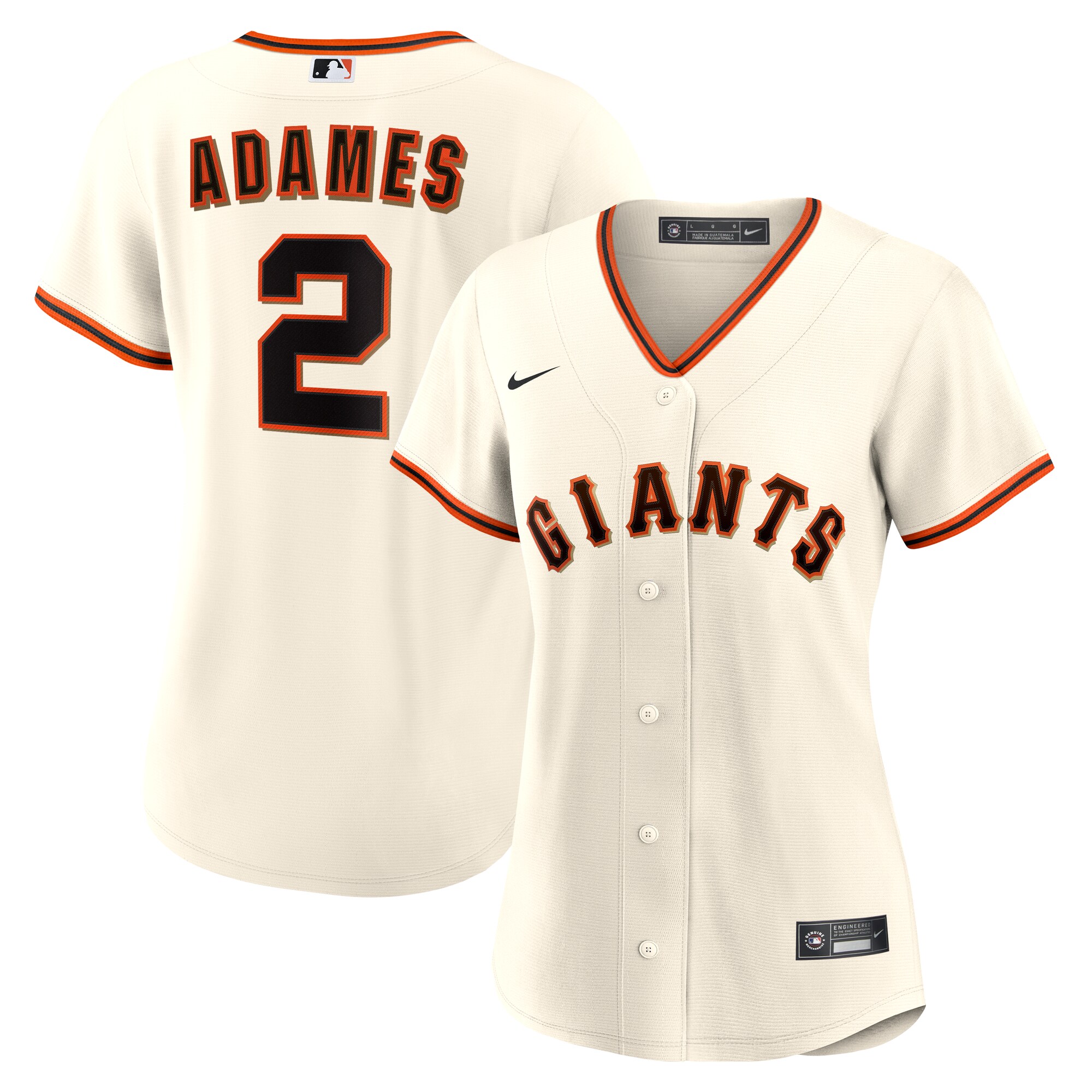 Women's San Francisco Giants Willy Adames Cream Home Baseball Jersey 