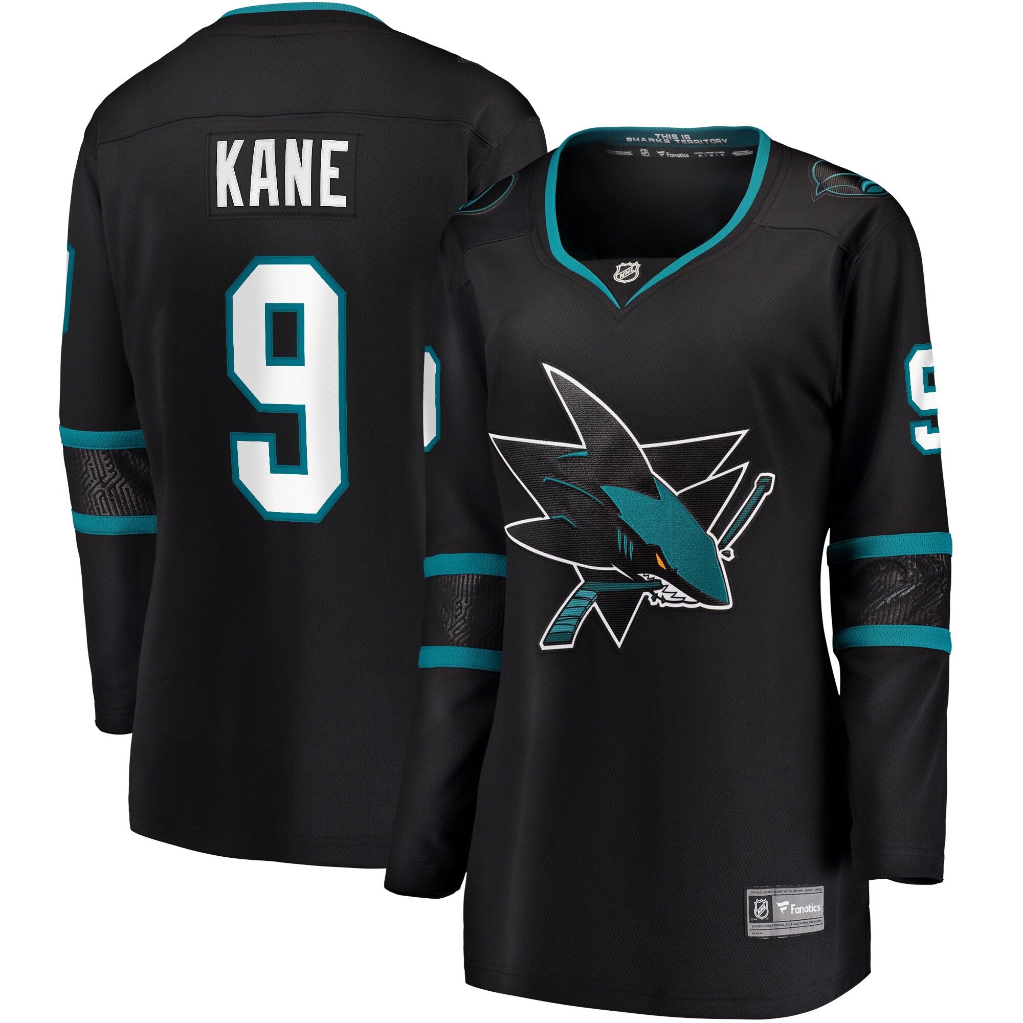 Women's San Jose Sharks Evander Kane Black Alternate Premier Breakaway Hockey Jersey - JS762 